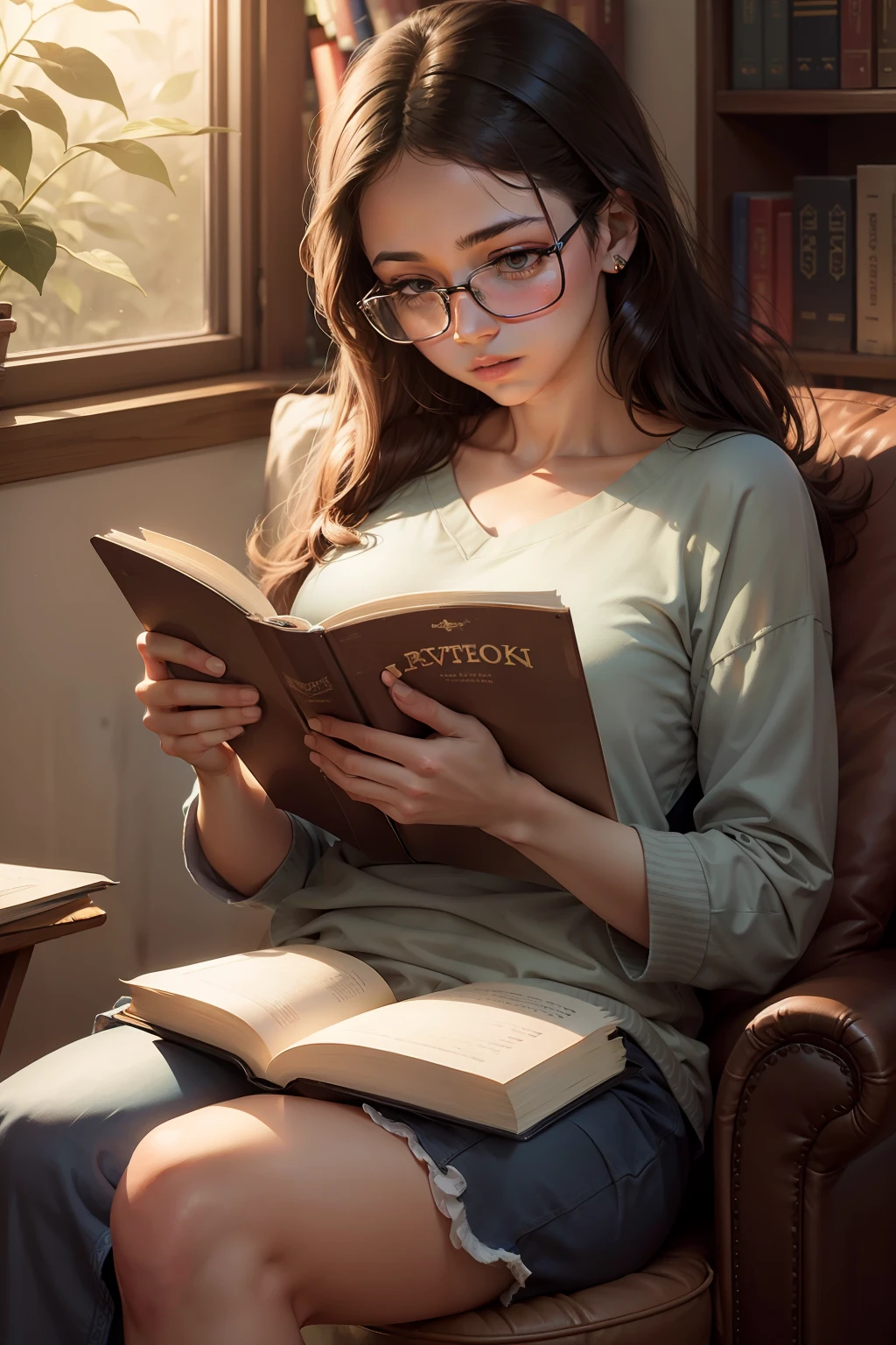 reading books