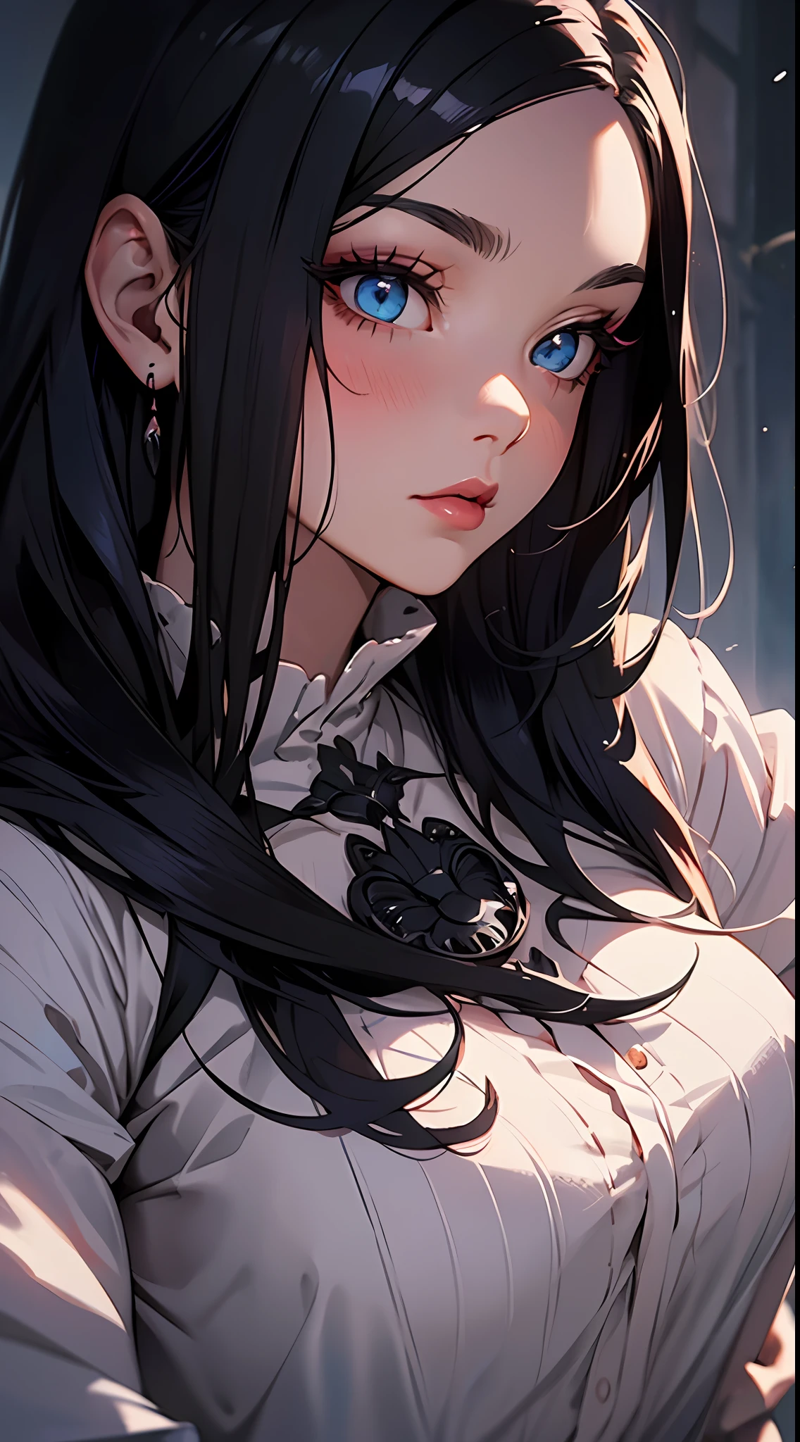 1 Goth Girl, A surreal watercolor masterpiece, Dark makeup, lipsticks, eye line, Fluffy black hair,

At night, Twilight, evening, Outside, Visible particles, Light from behind, Ultra-realistic detailed lighting, Ultra realistic shadows, Dust is visible, Light fog, Visible breath

A surreal watercolor masterpiece, smooth soft skin, big dreamy eyes, Beautiful fluffy voluminous neon striped coloring hair、bio luminescent, Symmetrical, anime wide eyes, Soft lighting, Detailed face, wlop, rossdraws, Concept art, Digital Painting, Look into the camera