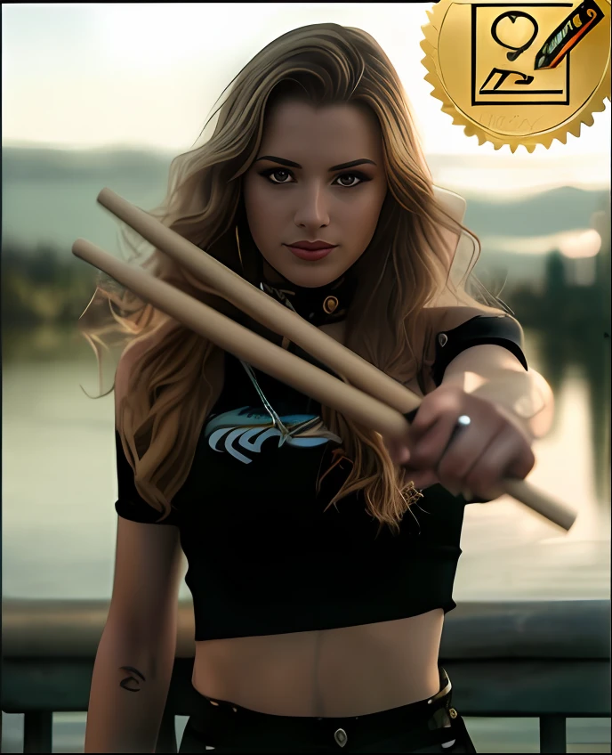 Arafed woman holding two drums in front of a body of water, Lindsay Adler, baterista, Anna Nikonova aka Newmilky, Alexandra Waliszewska, imagem profissional, Michal, Alina Ivanchenko, tomada em 2 0 2 0, Karolina Cummings, bateria, tocando bateria, Emily Rajtkowski, Ekaterina