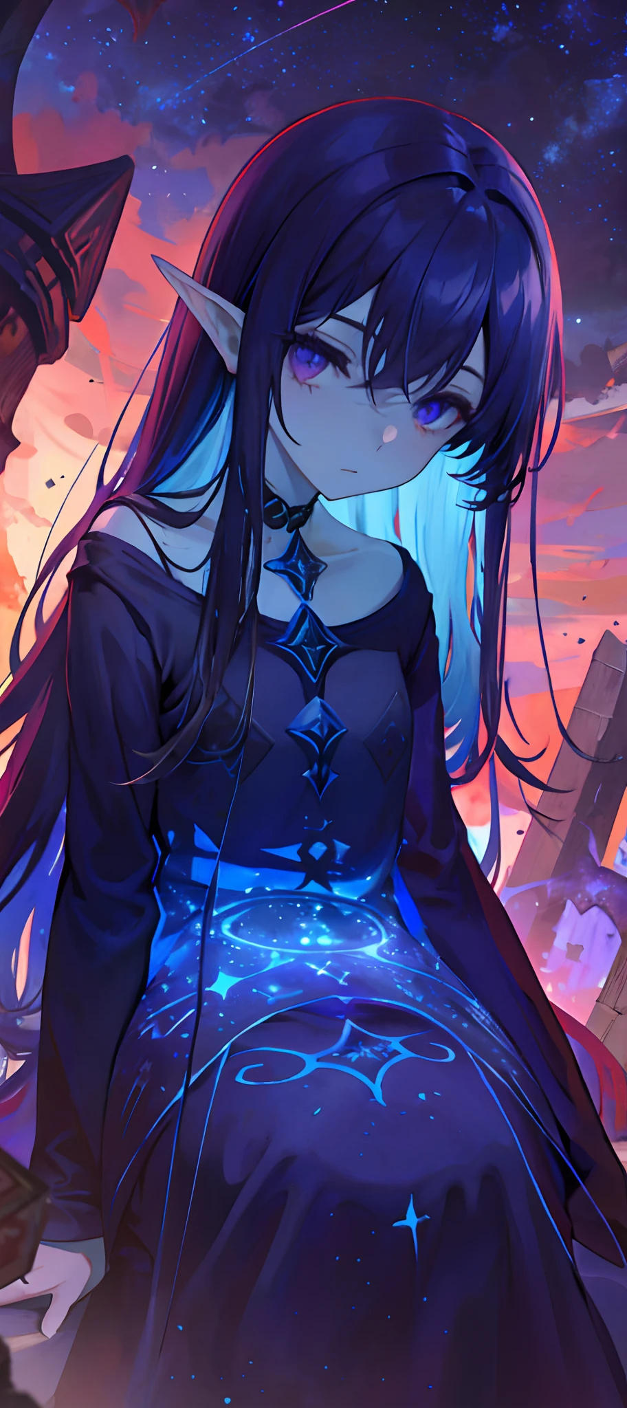 Tower of God,blue towers,violet colors,blue colors,red colour,Deities,Red sky,violet sky,starrysky,As estrelas,starry towers,starry god,pale-blue,civilization,Order,indescribable,mind bending,terroral,Cthulhu,gargantuan