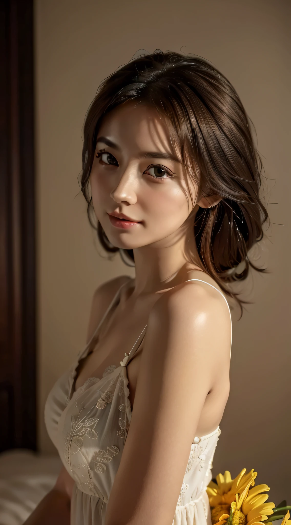 ((Best quality, 8K, Masterpiece: 1.3))， Extremely delicate beauty, Extremely detailed， 1girll， Like a real person，Sunny and cheerful