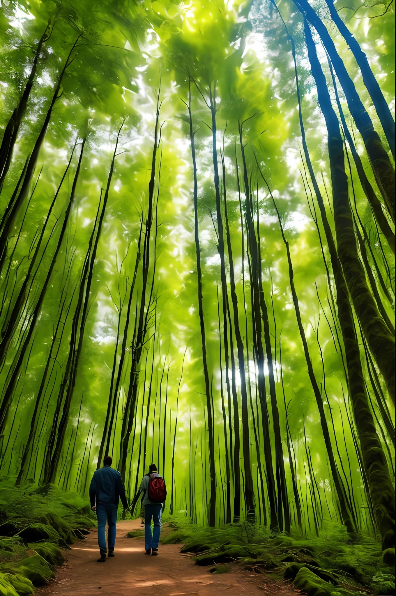 Walking in the forest Live-action 4k