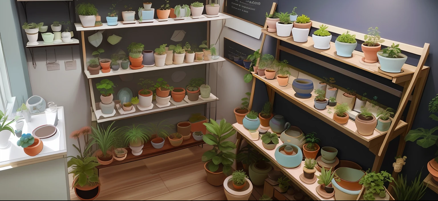 Lots of pots and bowls on the shelves in the room, indoor, ceramics, Product display, pot, flower pots, pots with plants, taken with canon 8 0 d, a plant, Handmade, Clay, Plants in pots, shelf, So many plants, pottery, plants on pots and on the walls, Home display, indoor shooting, Plants in pots, Collection, shelves