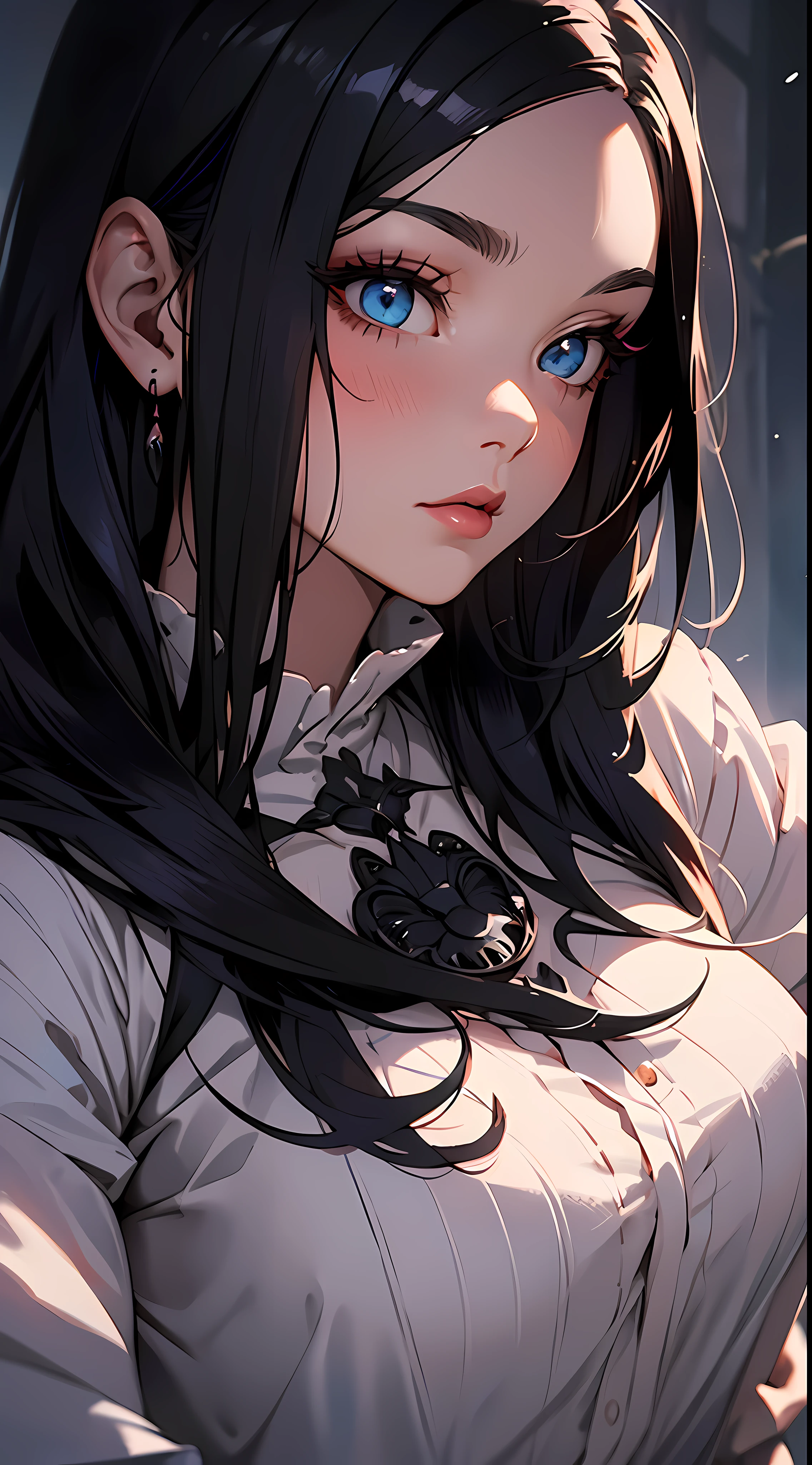 1 Goth Girl, A surreal watercolor masterpiece, Dark makeup, lipsticks, eye line, Fluffy black hair,
At night, Twilight, evening, Outside, Visible particles, Light from behind, Ultra-realistic detailed lighting, Ultra realistic shadows, Dust is visible, Light fog, Visible breath
A surreal watercolor masterpiece, smooth soft skin, big dreamy eyes, Beautiful fluffy voluminous neon striped coloring hair、bio luminescent, Symmetrical, anime wide eyes, Soft lighting, Detailed face, wlop, rossdraws, Concept art, Digital Painting, Look into the camera