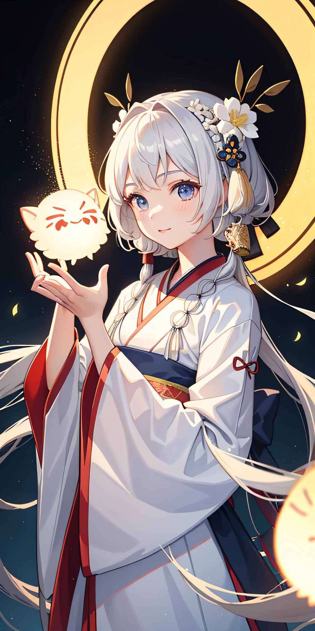 1girl, (hanfu), glowing, sidelighting, wallpaper,