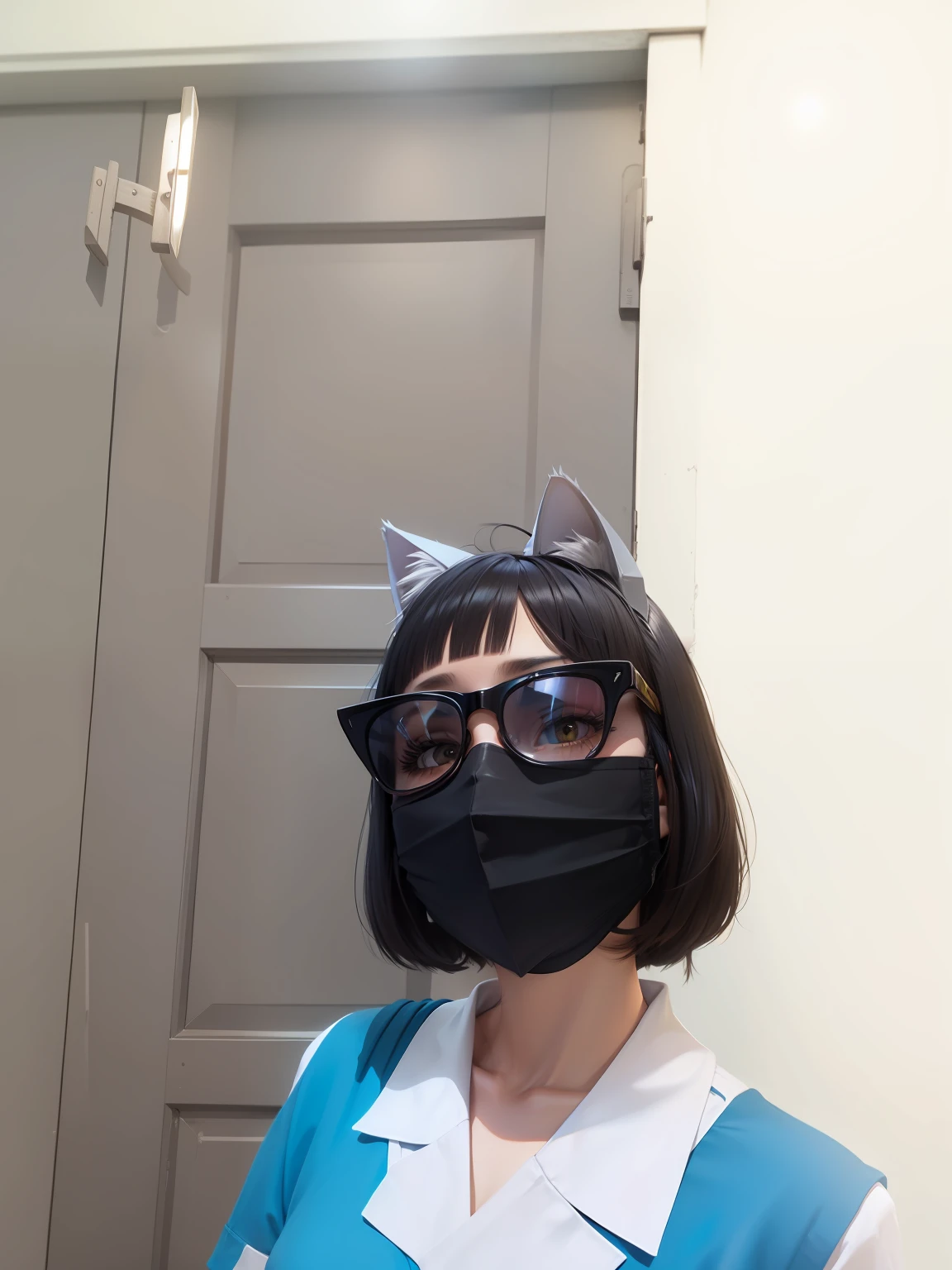 quadratic element,mouth mask,Lunette de soleil,cat ear