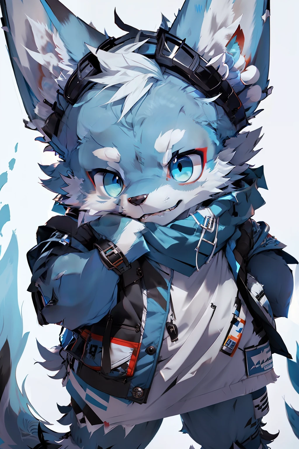 wolffurry rad fur blue fur
