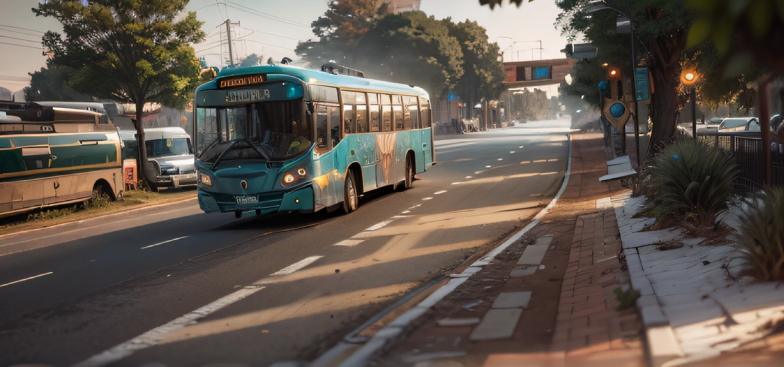 futuristic bus, brancos de fundo, Corpo Steampunk, detalhes intrincados, Magnificent, cinemactic, high resolution, 4k,