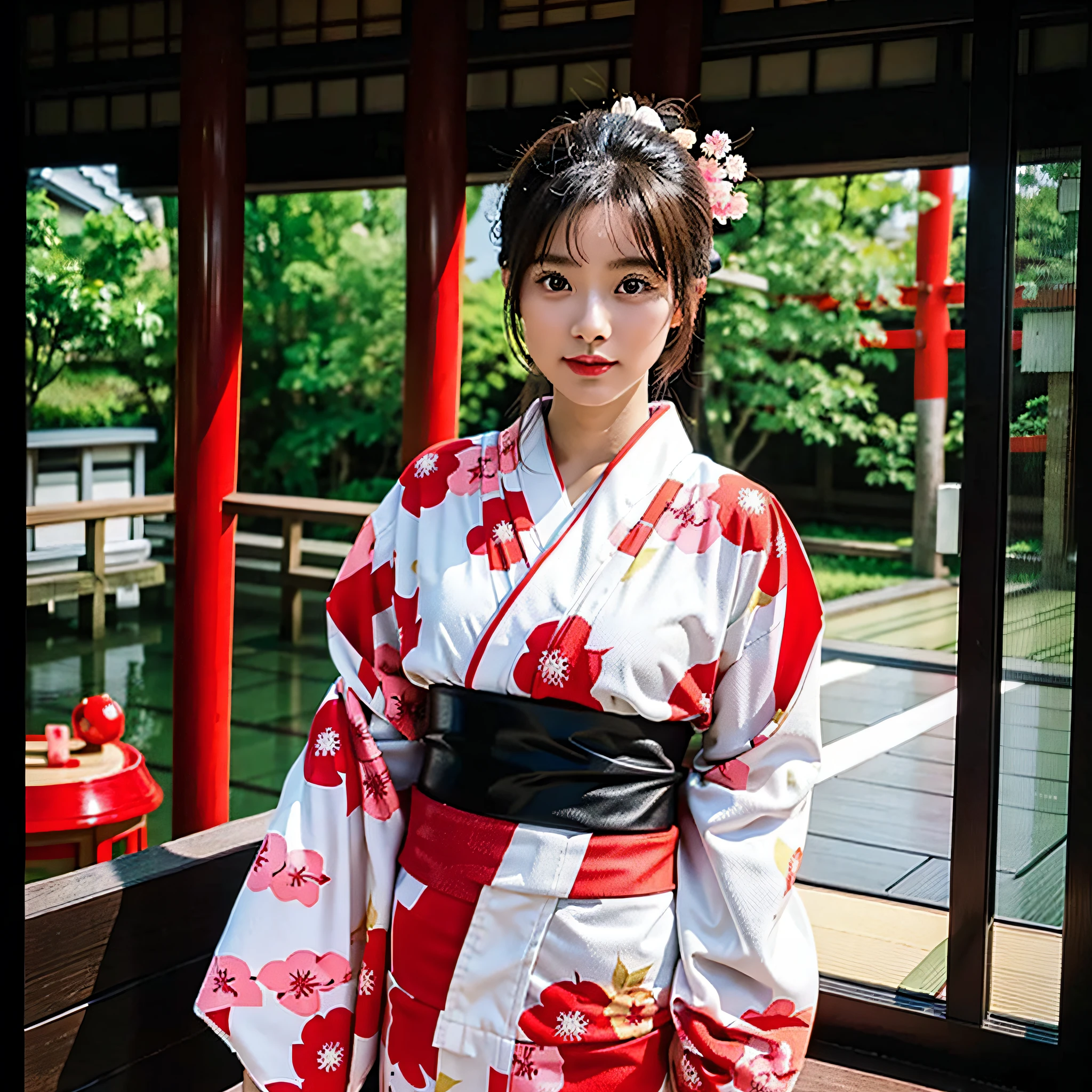 There are women in kimono, wearing kimonos, pictures of Japan from the 80s, in kimono, wearing kimono, wearing kimono armor, wearing kimono, wearing kimono, wearing a Japan of the 90s, wearing a red kimono, wearing a Japan kimono, wearing a haori, Japan 1980s, Japan women, color photos from the 90s, small nose, clear eyes