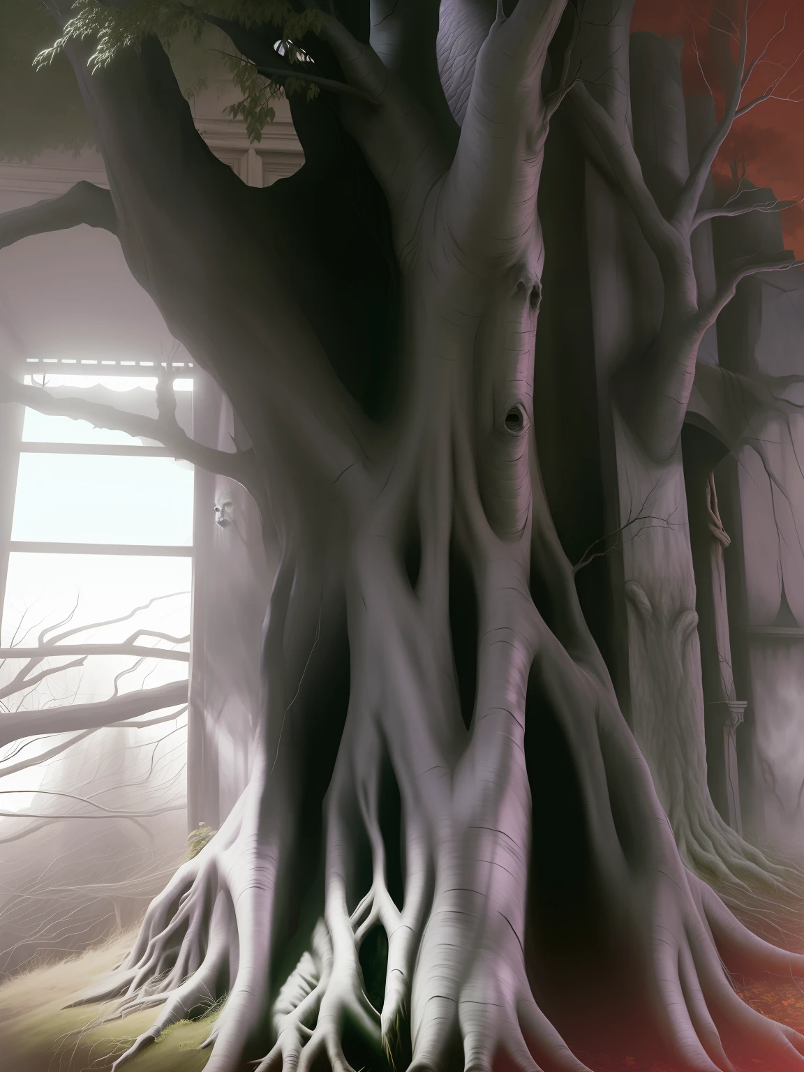 Spooky magic tree seat
