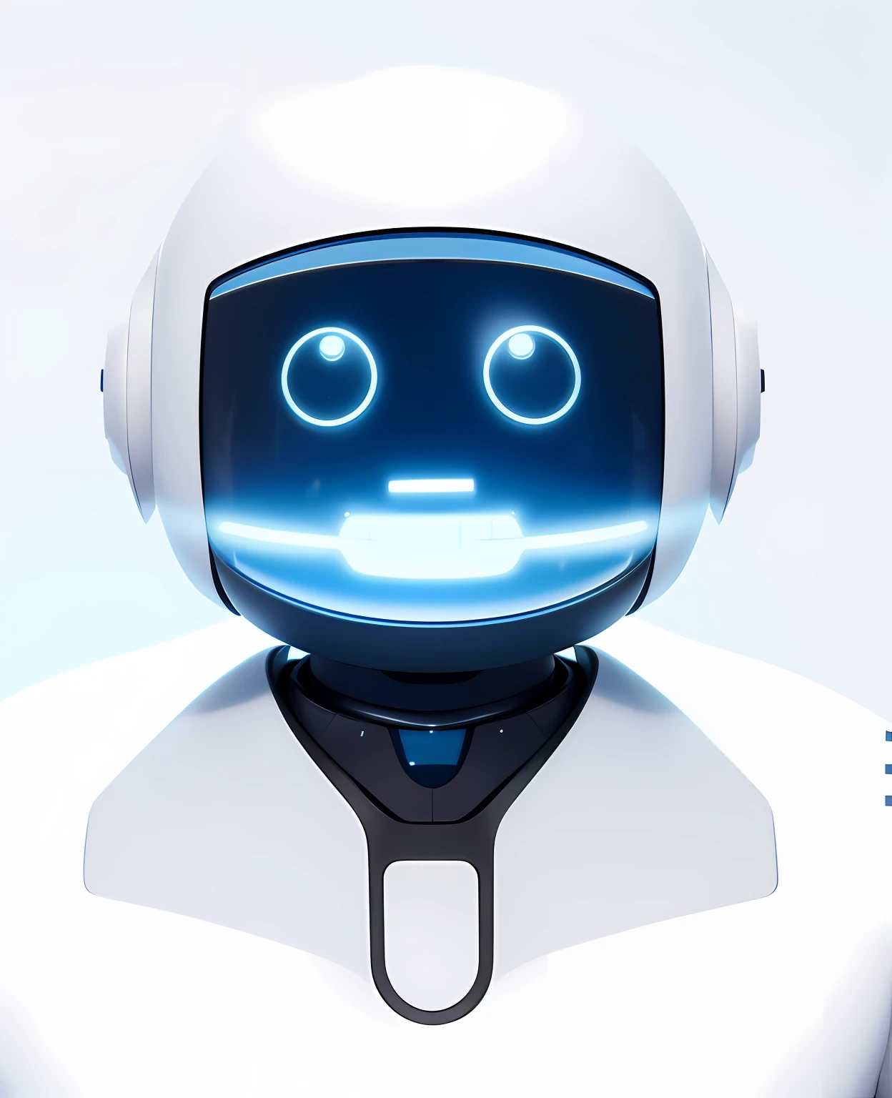 A close-up of a robot, With an antenna on the head，Coin symbol，Bank robot assistant，Financial science fiction，numinous，High rendering, Cute robot, Avatar image, Cute cute friendly robot, C4D, Beautiful robot character design, friendly robot, number art