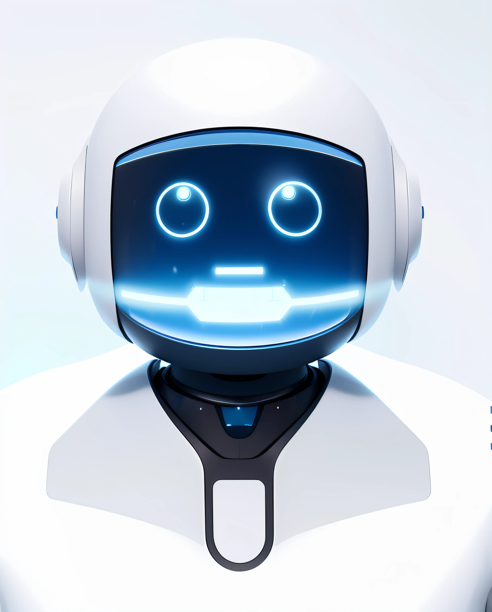 A close-up of a robot, There is an antenna on the head,Coin symbol,Bank robot assistant,Financial science fiction,numinous,High rendering, Cute robot, Avatar image, Cute cute friendly robot, C4D, Beautiful robot character design, friendly robot, number art