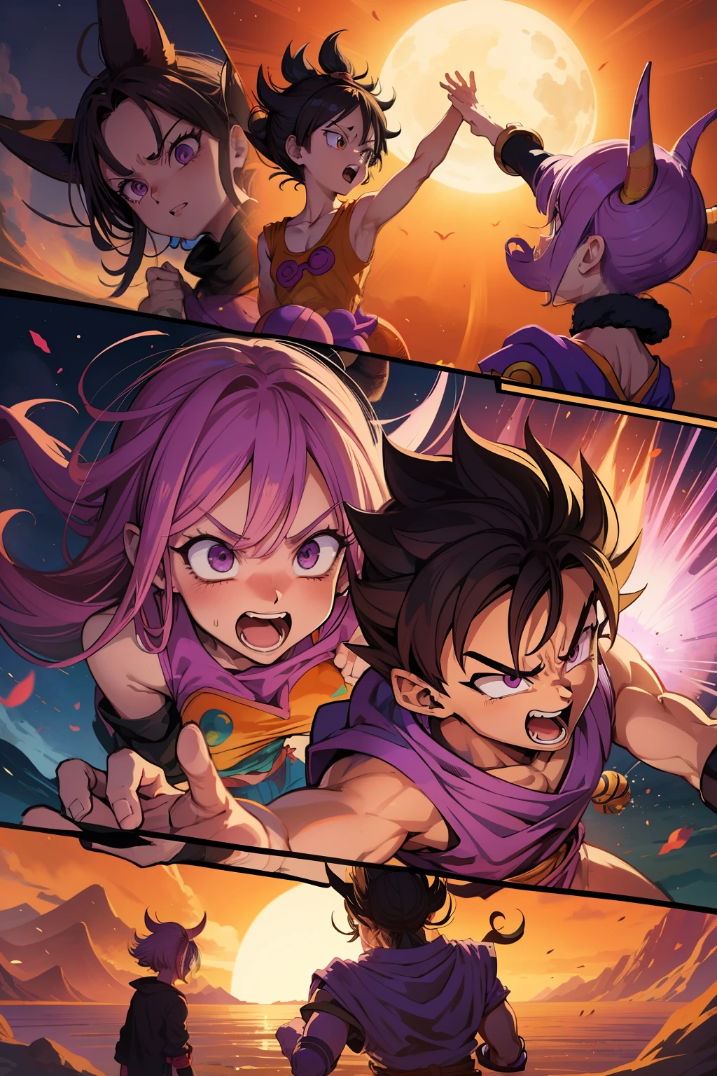 dragon balls, onepiece, Eventually save the crisis of two worlds and defeat Beerus and Kaido