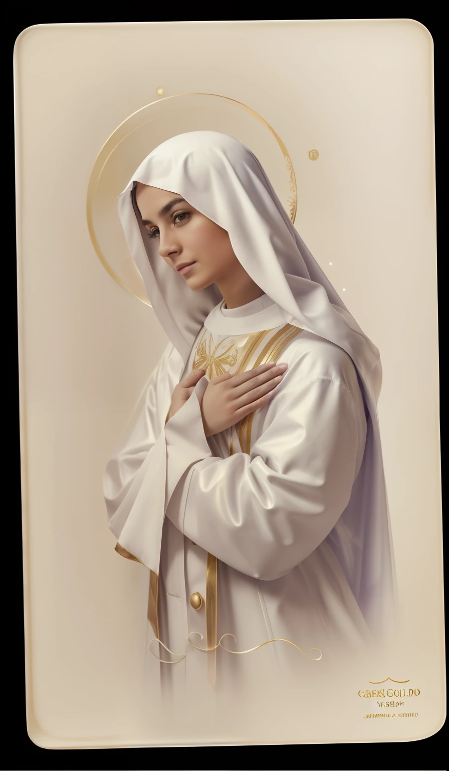 ((Blessed Virgin Mary. 19 years old))) ((( Con una cara seria y piadosa. Con una mirada dulce y tierna))) (obra maestra, calidad superior, mejor calidad, arte oficial, beautiful and aesthetic: 1.2), (1girl), extremadamente detallado, (Arte fractal: 1.3), colorido, highest detailed, Cara perfecta, parte superior del cuerpo, HDR, (orando: 1.3), (golden lines of white coat: 1.2), galaxia, (rayas de luz), eye-catching visuals, (dynamic stripes, senderos luminosos: 1.2), colores vibrantes,