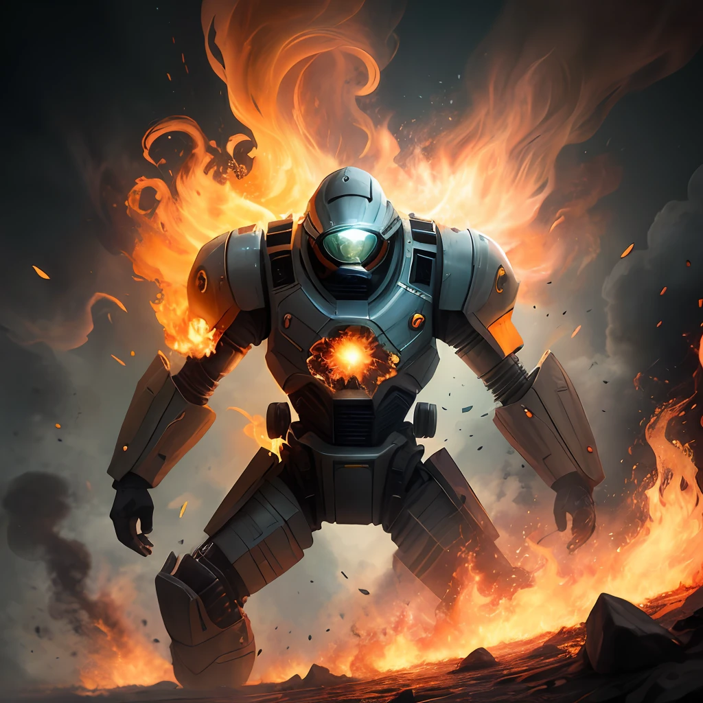 photore，sportrait，God floating on fire，[sci-fy：fanciful：0.6]cinmatic lighting，detailedbackground，at centre，Michael Bay style，insane detailed，k hd，concept-art，number art，with dynamism，（The most beautiful art in the world：1.2），（V0id3nergy：1.3）