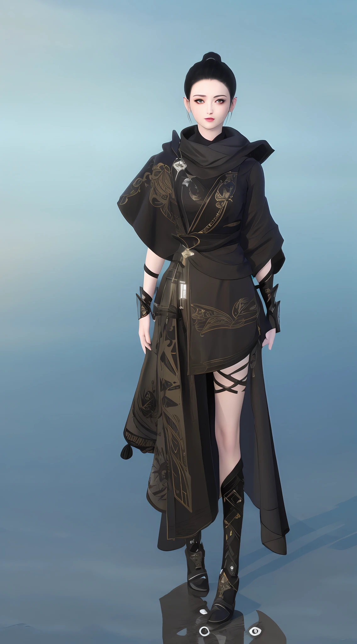 1girll(Clear face)、Full body standing painting,独奏,Transparent background,Game character costume design,Gorgeous dress(Wide skirt)、Realistic silk,quaint,high detal,cinematic colorgrade,Ultra photo realsisim,Digital SLR,white backgrounid,Ultra-high resolution,Sharp focus,tmasterpiece,hdr,8K,(The is very detailed的 CG unified 8k 壁纸)