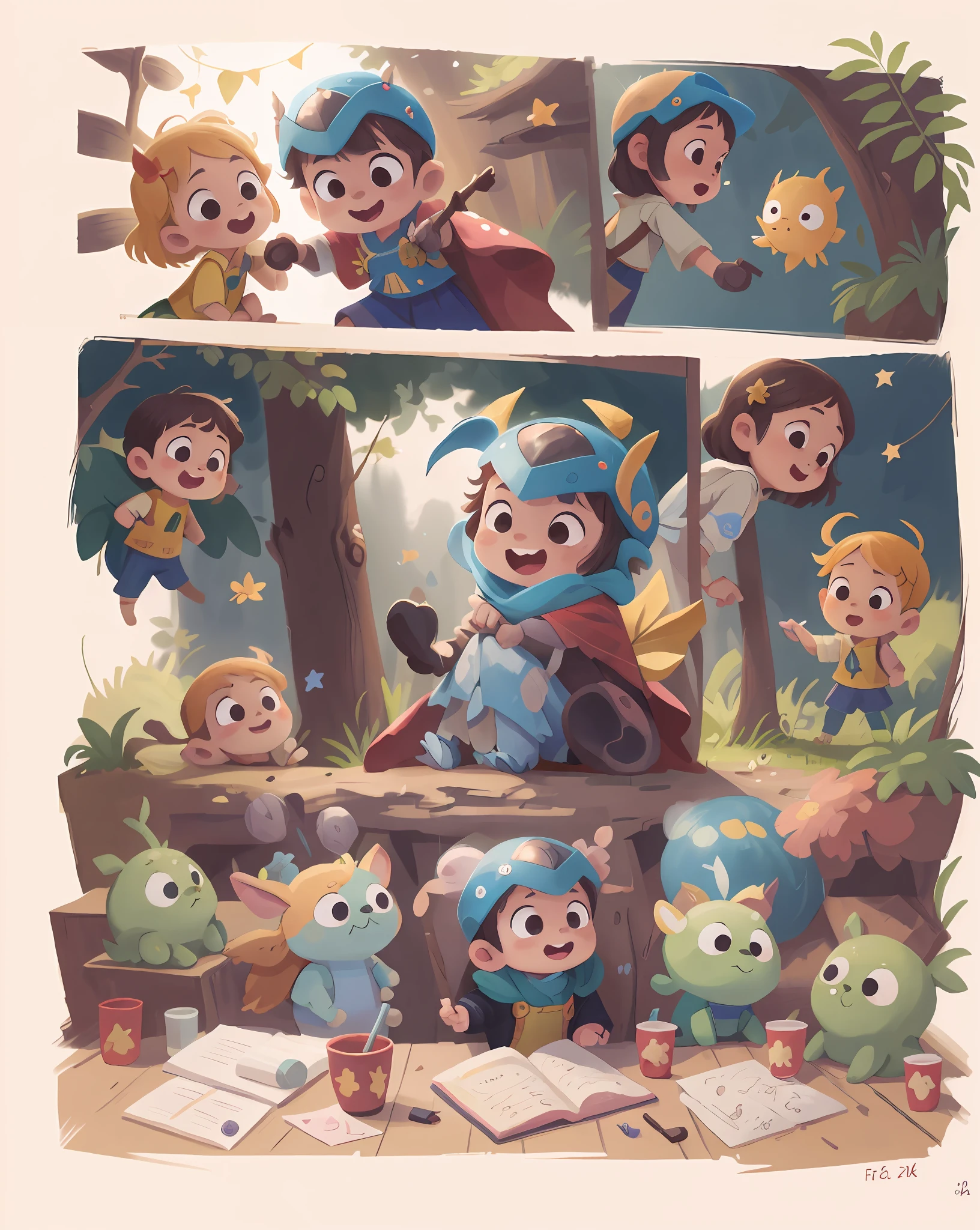 playing fairy stick, night forest, holding fairy stick, happy, happy, perfect quality, clear focus, (Masterpiece: 2.1) (Realistic: 1.2) (Bokeh) (Best quality) (Detailed skin: 1.3) (Intricate details) (8K) (Detail eyes) (Sharp focus) 2.1