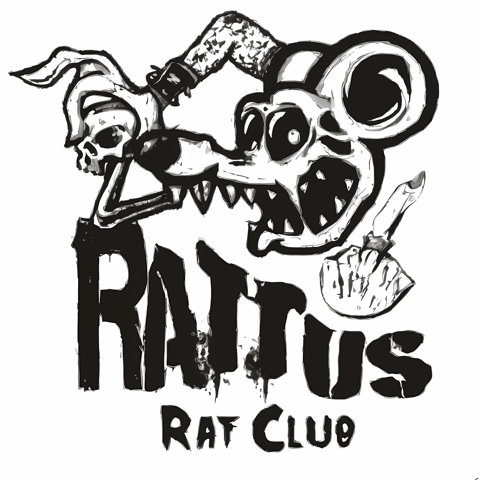 a closeup of a ratoo with a knife and a skull, Ratos!!, Ratos, ratoo, rato, Ratfink, rei do ratoo, anthropomorphic ratoo, Advice is given, ratoos sujos, estilo rato fink, an anthropomorphic ratoo, anthropomorphic gangster ratoo, Directed by: Chris Rahn, an anthropomorphic ratoo gangster