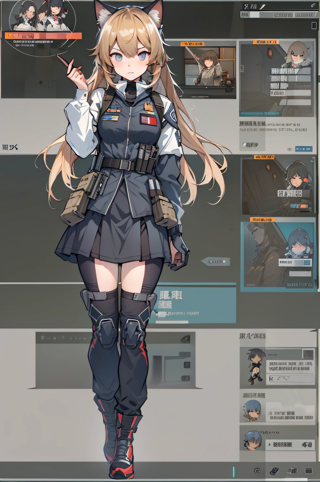 Cat Army、Cat and girl, girls frontline style, from girls frontline, Fine details. girls' frontline, girls' frontline, girls frontline cg, infantry girl, Women's Last Tour, soldier girl, M4 Sopmod II Girls Frontline, anime maid ss military, girls frontline universe, Mechanized soldier girl, Majora、lieutenant colonel、Girls Moon、Start of battle!