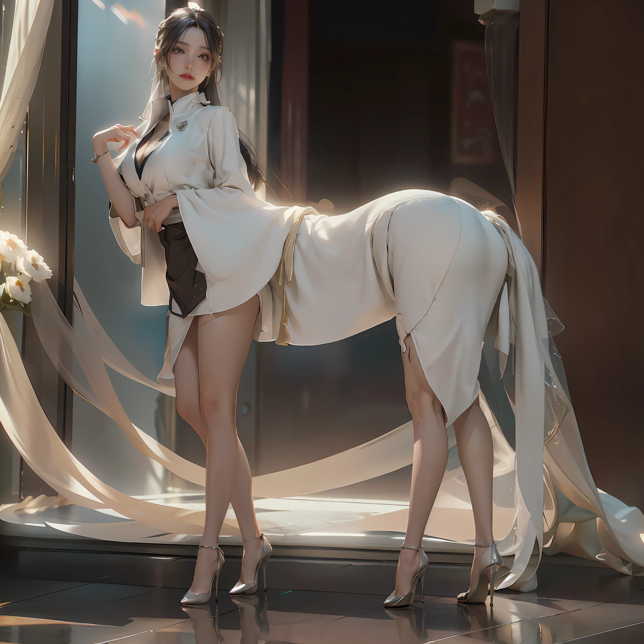 ((Best quality)), ((masterpiece)), (detailed:1.4), 3D, an image of a beautiful cyberpunk female,HDR (High Dynamic Range),Ray Tracing,NVIDIA RTX,Super-Resolution,Unreal 5,Subsurface scattering,PBR Texturing,Post-processing,Anisotropic Filtering,Depth-of-field,Maximum clarity and sharpness,Multi-layered textures,Albedo and Specular maps,Surface shading,Accurate simulation of light-material interaction,Perfect proportions,Octane Render,Two-tone lighting,Wide aperture,Low ISO,White balance,Rule of thirds,8K RAW,