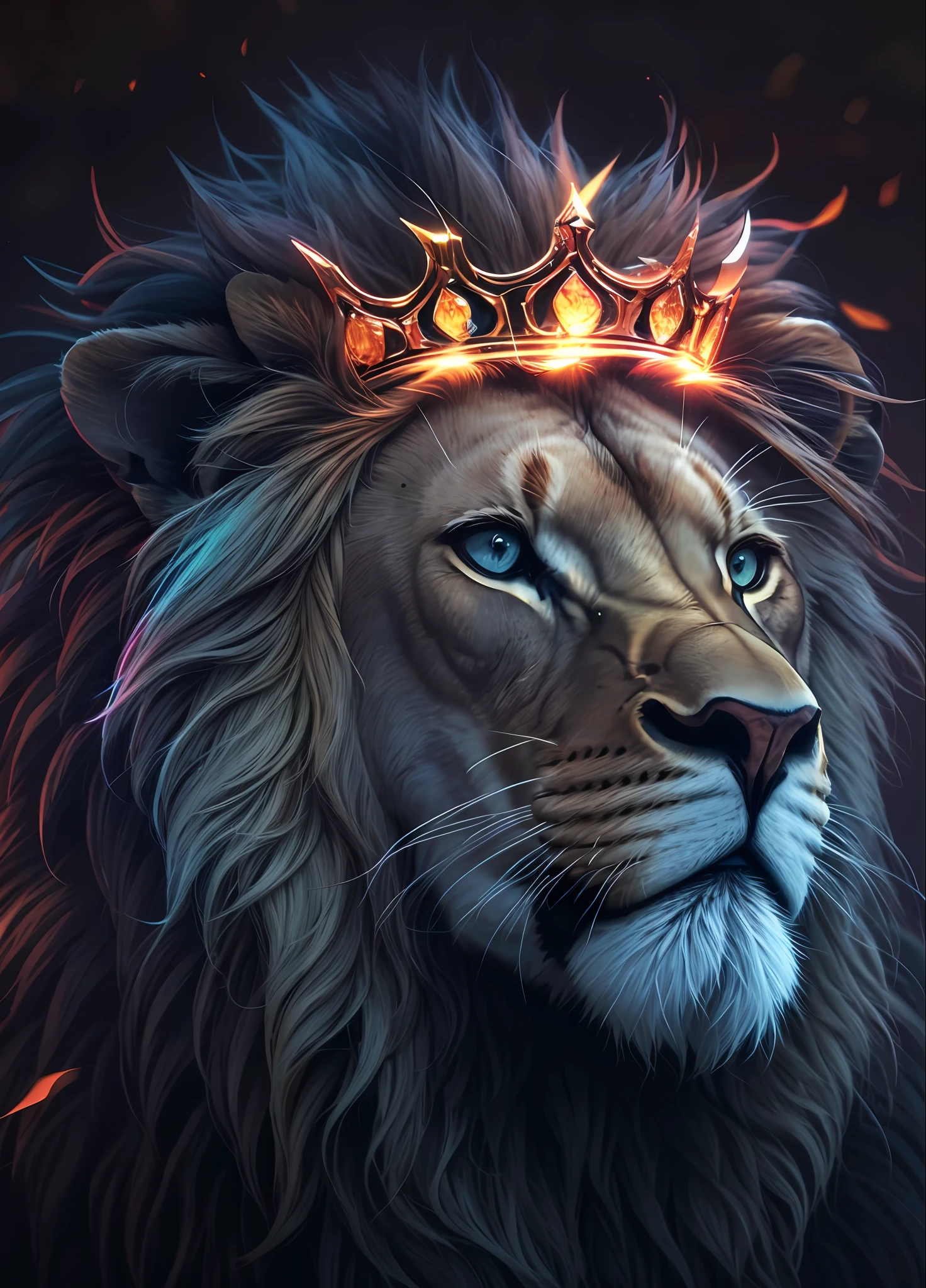 Lion, leone, King, naturais, Natureza, Natureza, Linda, renderizado, fotorrealista, UltraHD, 4k, texturasdetalhadas, sombras detalhadas, cores detalhadas, por do sol, sol se pondo, Sunset, Natureza Linda, fundo preto, por do sol, contraste detalhado, contraste realista, alta resolução, cores detalhadas,