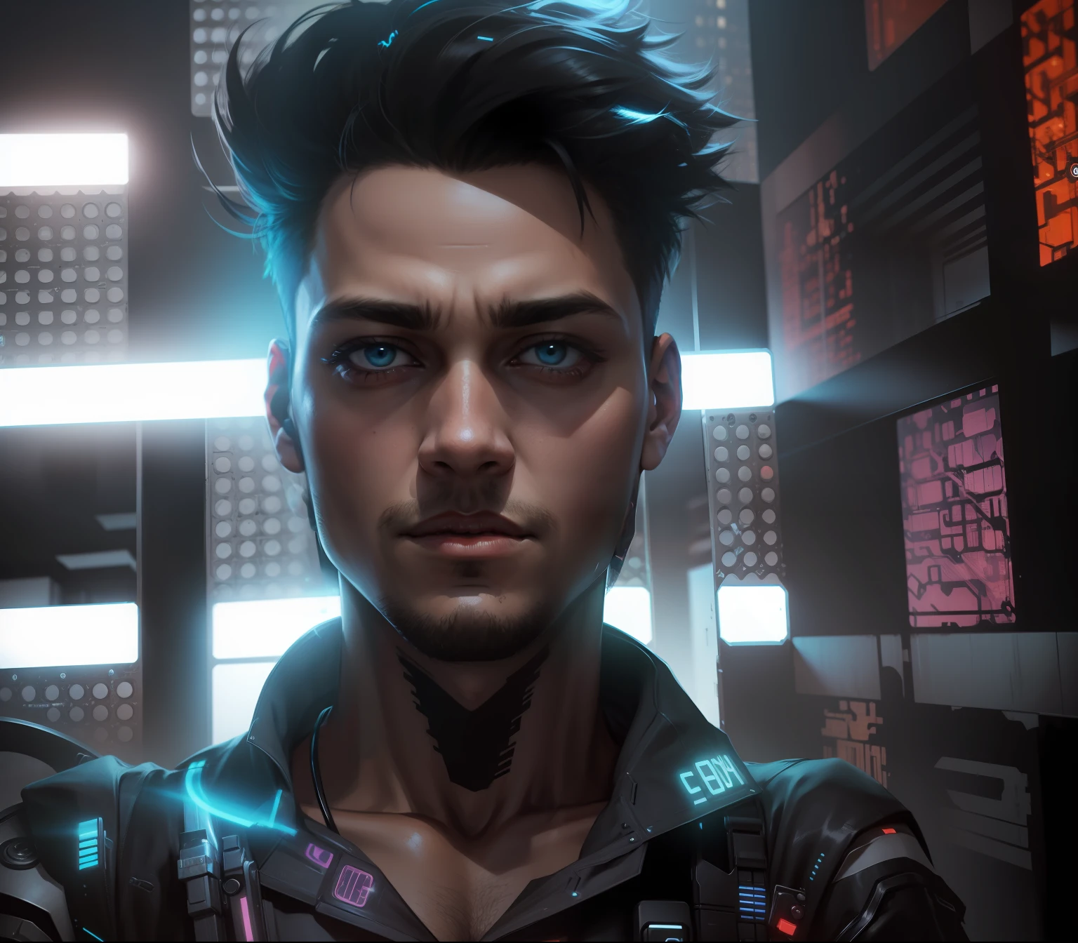 Change background cyberpunk cute boy , realistic face , High quality realistic ,8k ultra realistic,