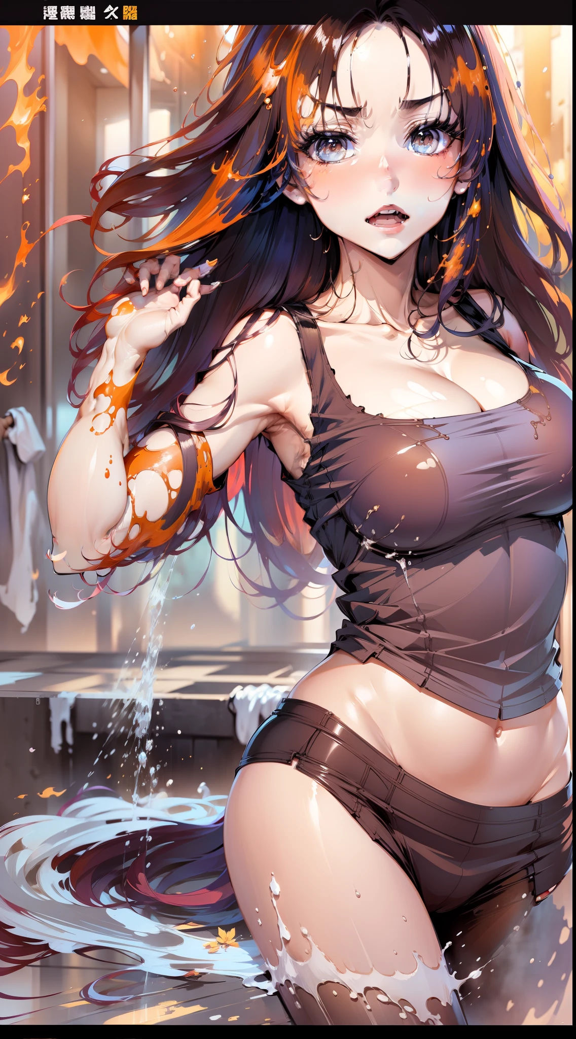 Beautuful Women,Bigchest,比基尼,long leges,Charming,Flame it up,taking a shower