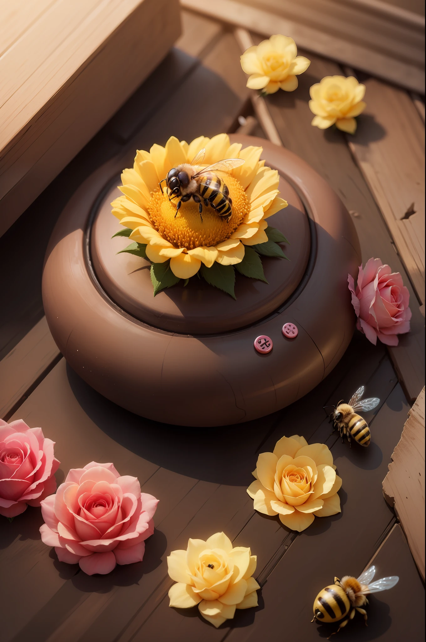 There is a bee that alights
on a button of a rose:
she sucks it and goes...
All in all, happiness
is a small thing.
