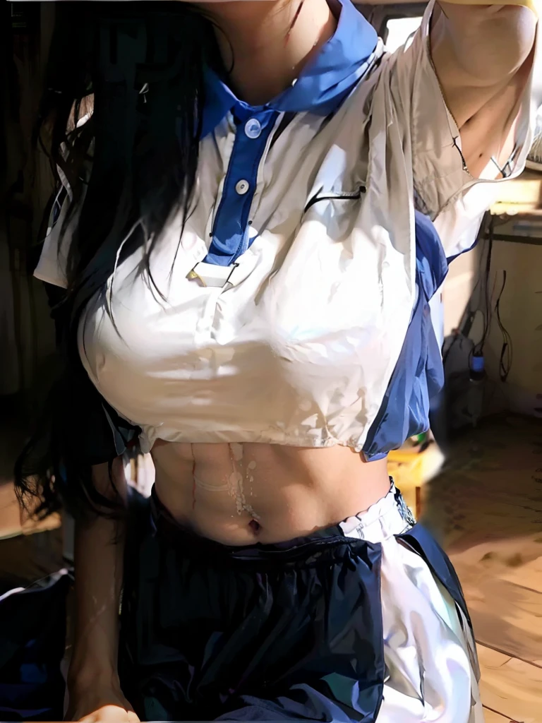 showing waist,Slim abs,perfect bodies,White Skin Skin