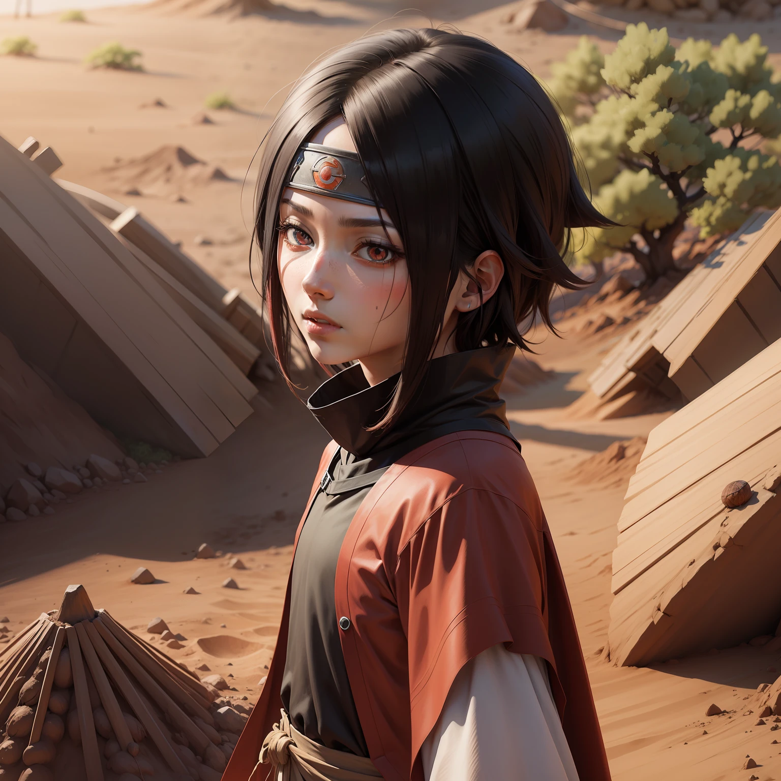 Uchiha with soil
