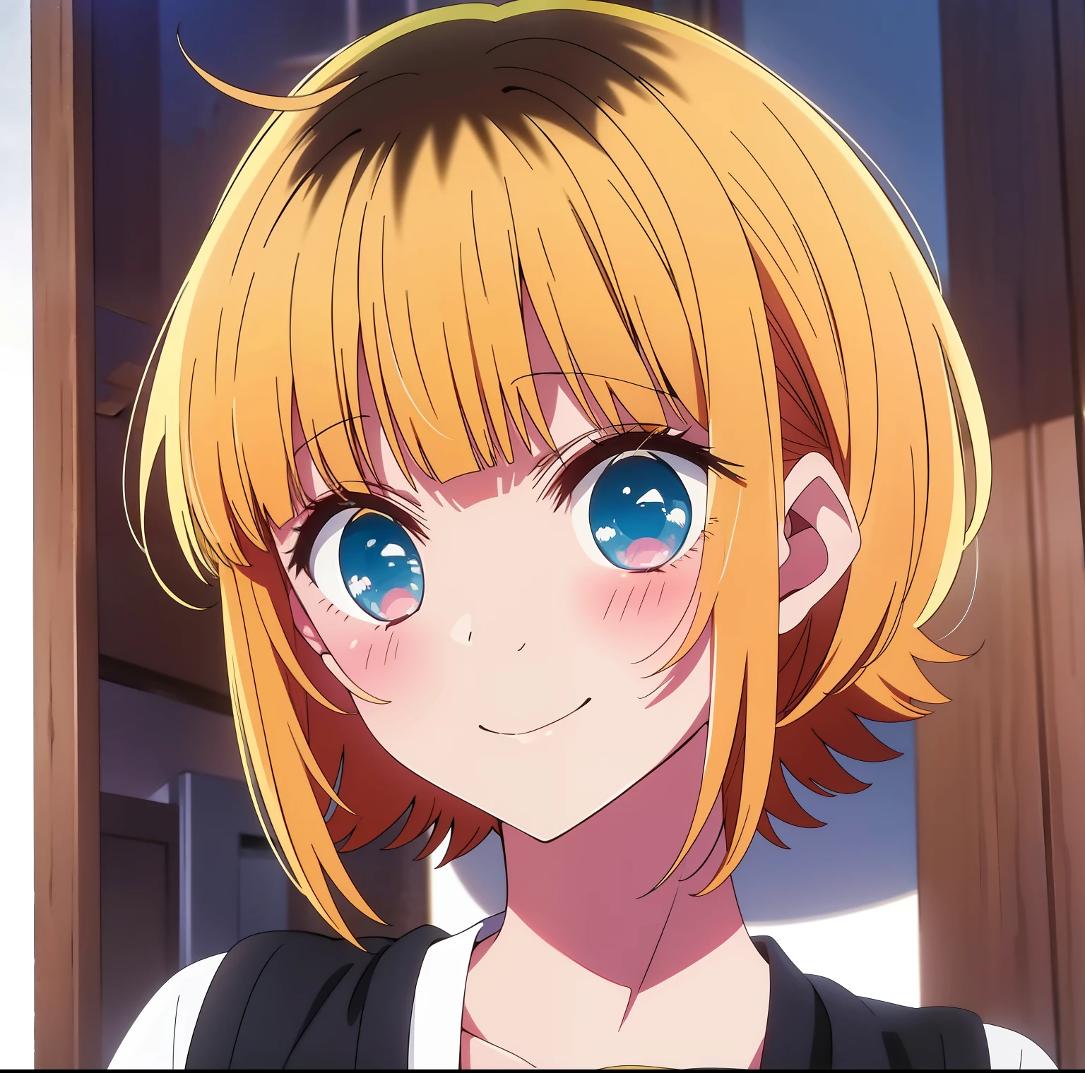 MEMcho,anime styled、A smile、