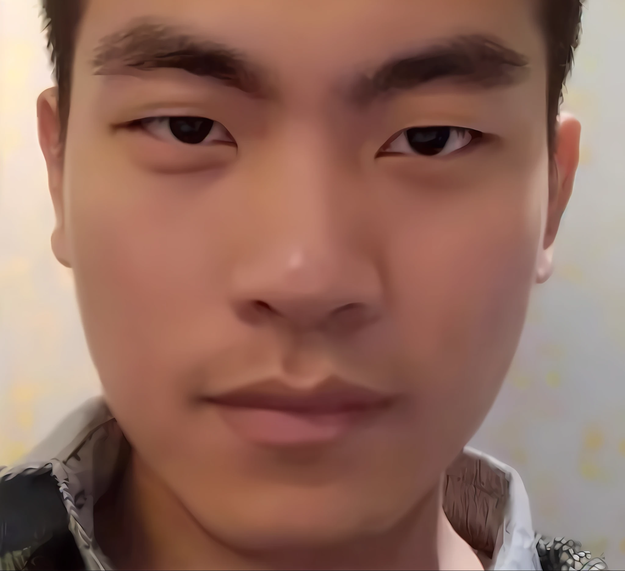 A young man's face