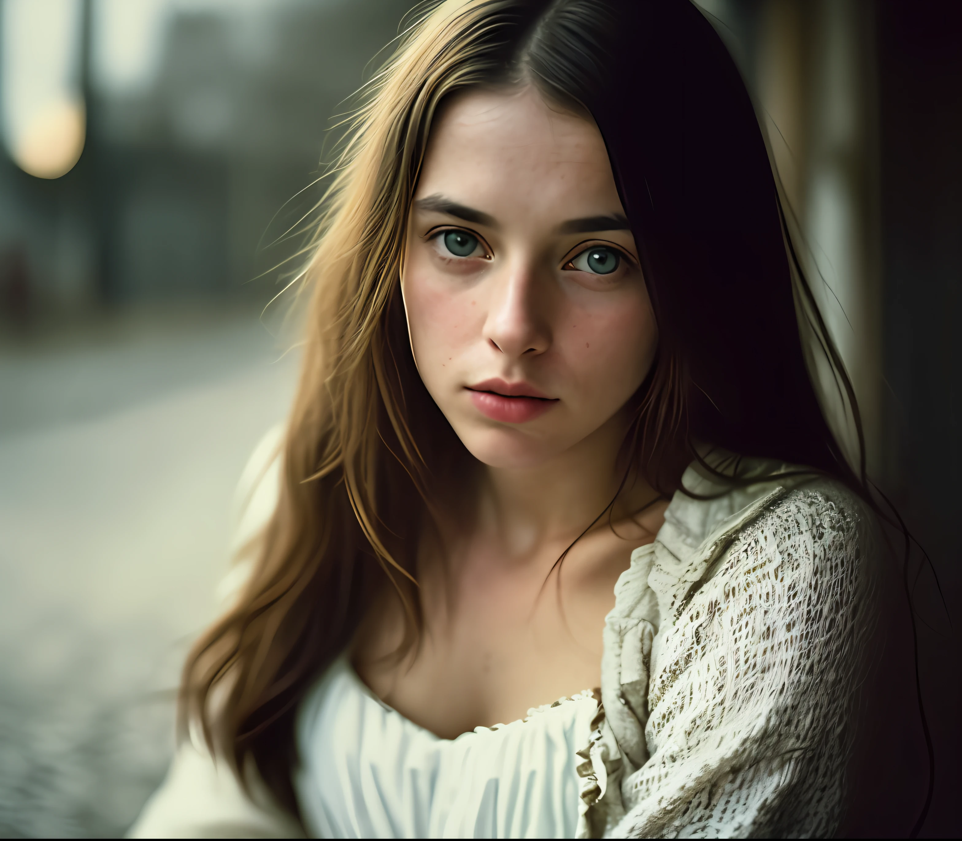 solo portrait photo of a real life girl 30 years old
dark fantasy background, charming smirking
by Ando Fuchs and Julius Horsthuis ultra realistic highly detailed intricate photorealistic analog style photograph sharp focus on eyes, cinematic lighting
