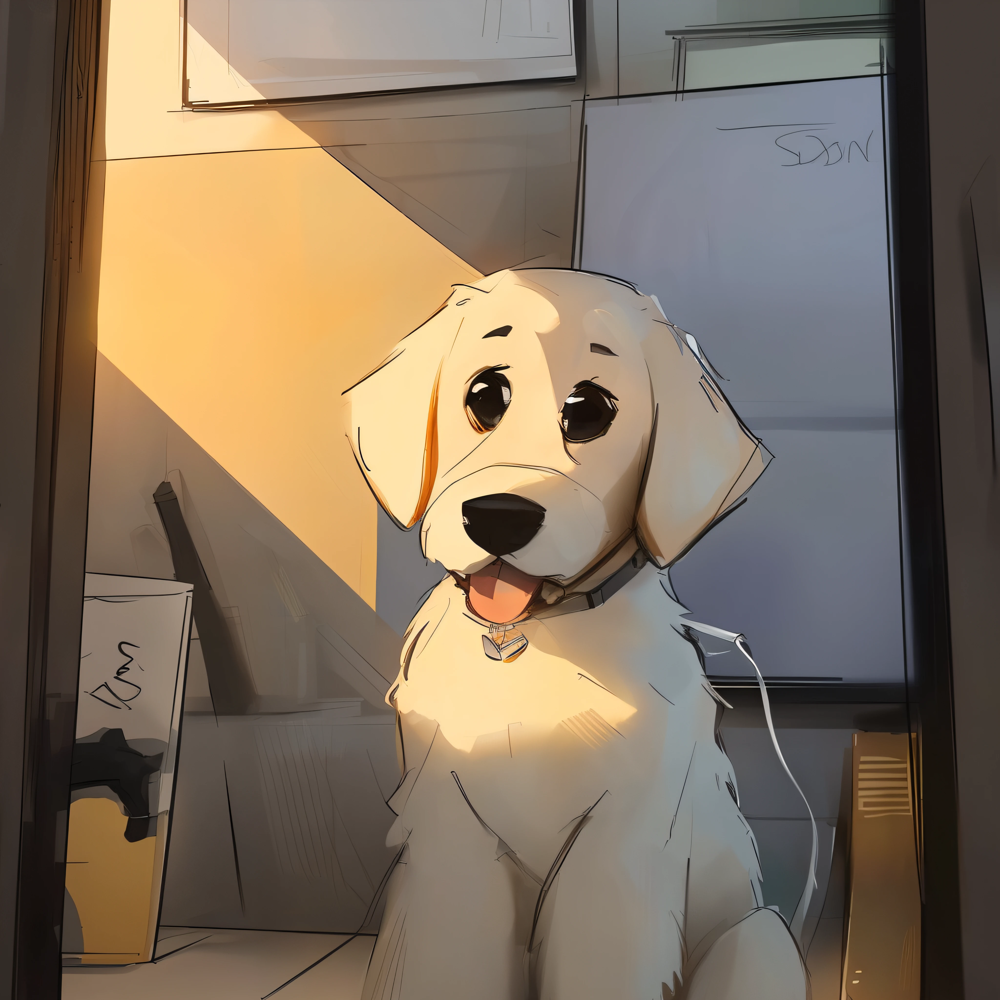 Labradoddle, by samdoesarts