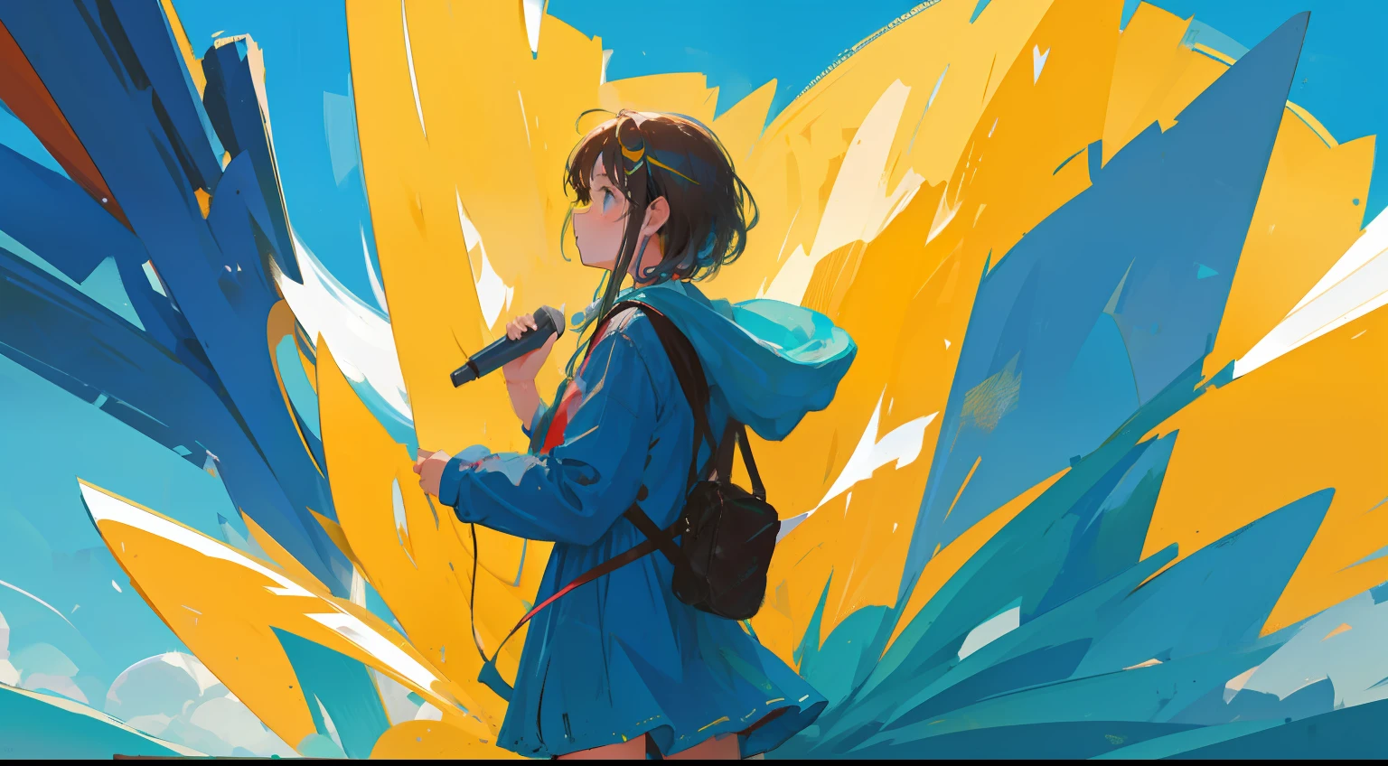Fledgling singer-songwriter girl