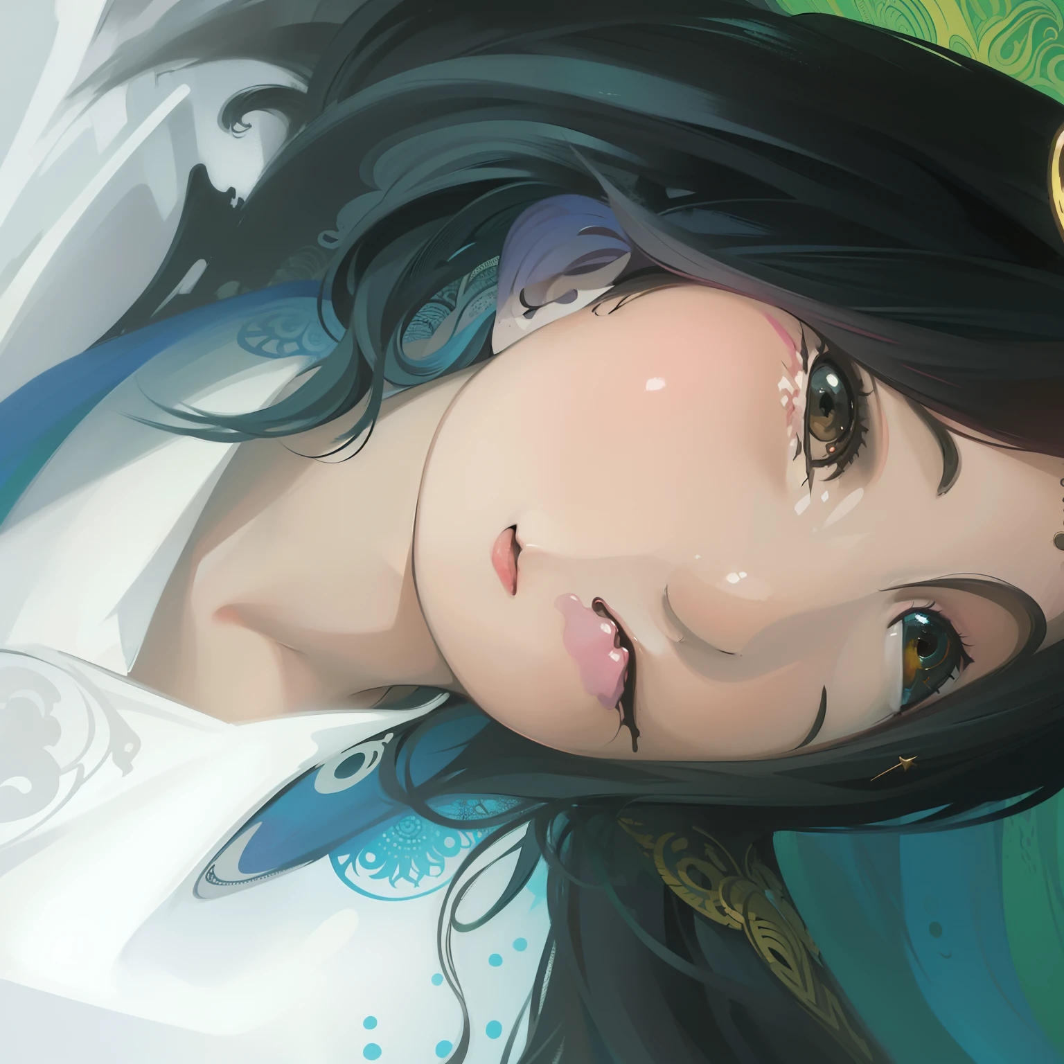 (masterpiece, top quality, best quality, official art, beautiful and aesthetic:1.2), (1girl:1.3), extremely detailed,(fractal art:1.2),colorful, highest detailed, (zentangle:1.2), (dynamic pose), (abstract background:1.5), (treditional dress:1.2), (shiny skin), (many colors:1.4), upper body, yae miko, pink hair, shine hair,