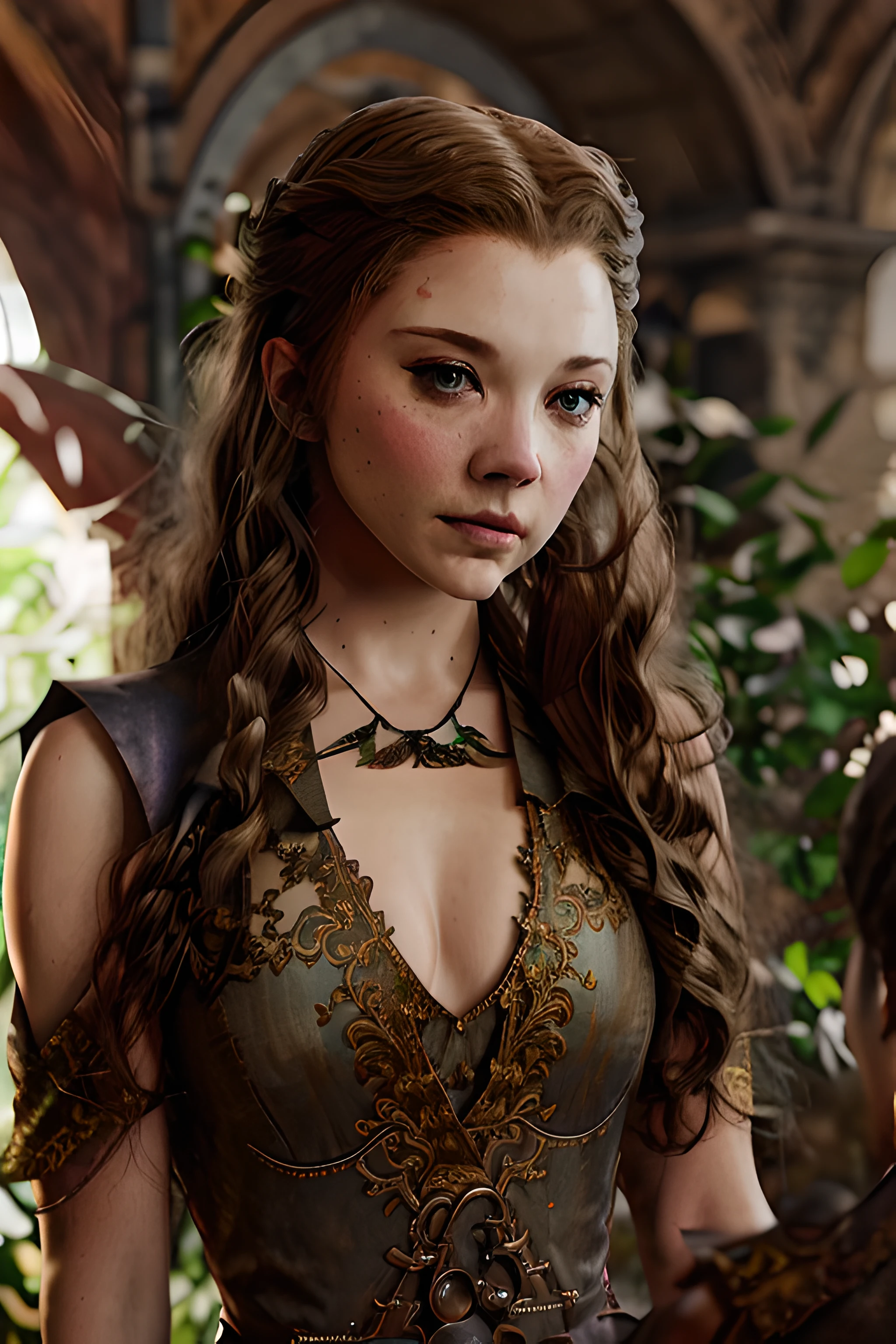 portrait photo of teacher margexx a woman, with brown hair, wearing a violet gown in a royal palace in game of thrones, modelshoot style, (extremely detailed CG unity 8k wallpaper), photo of the most beautiful artwork in the world, professional photorealistic picture, NIKON, RAW, trending on ArtStation, trending on CGSociety, Intricate, High Detail, Sharp focus, dramatic, photorealistic painting art by midjourney and greg rutkowski