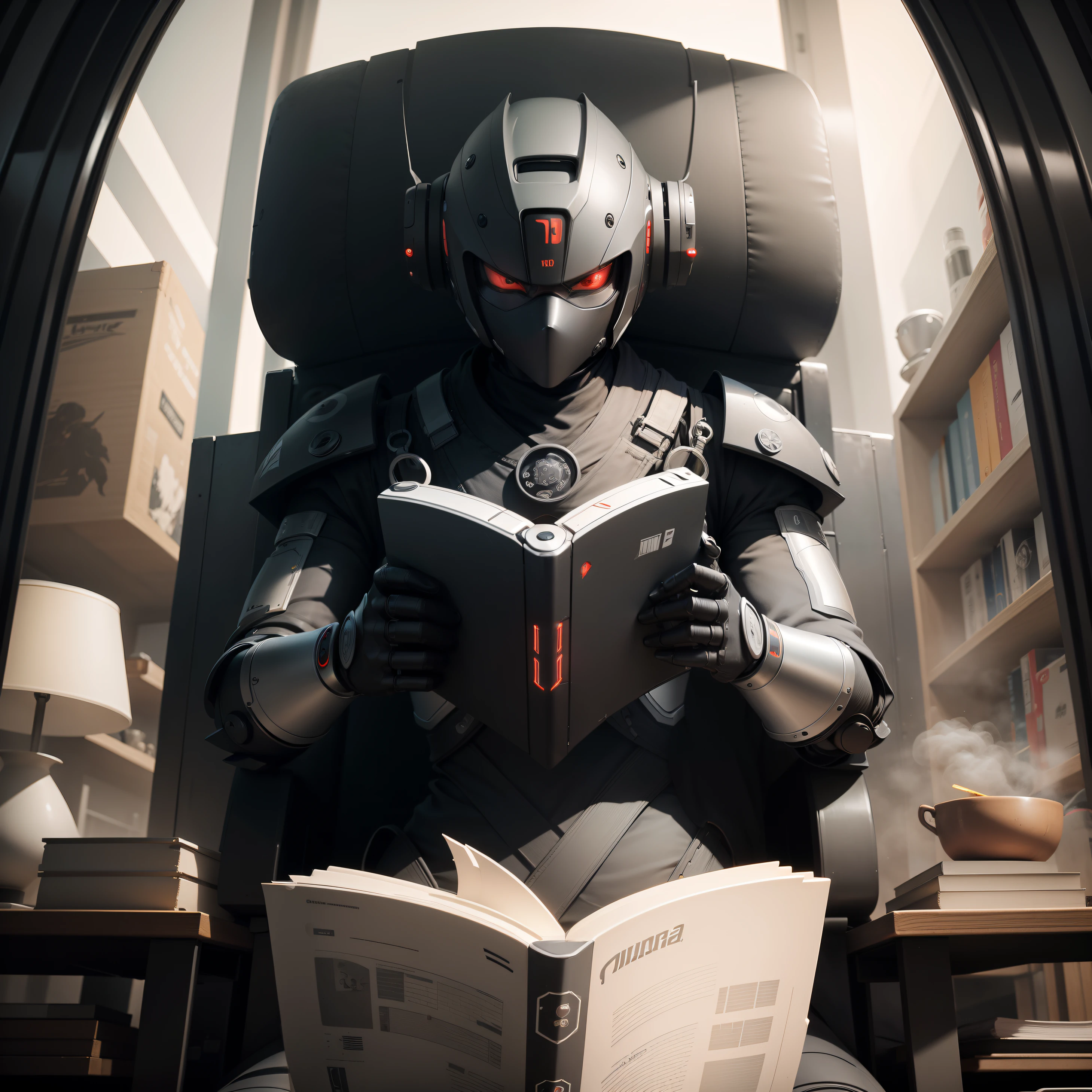 A ninja style robot of the future ninja style