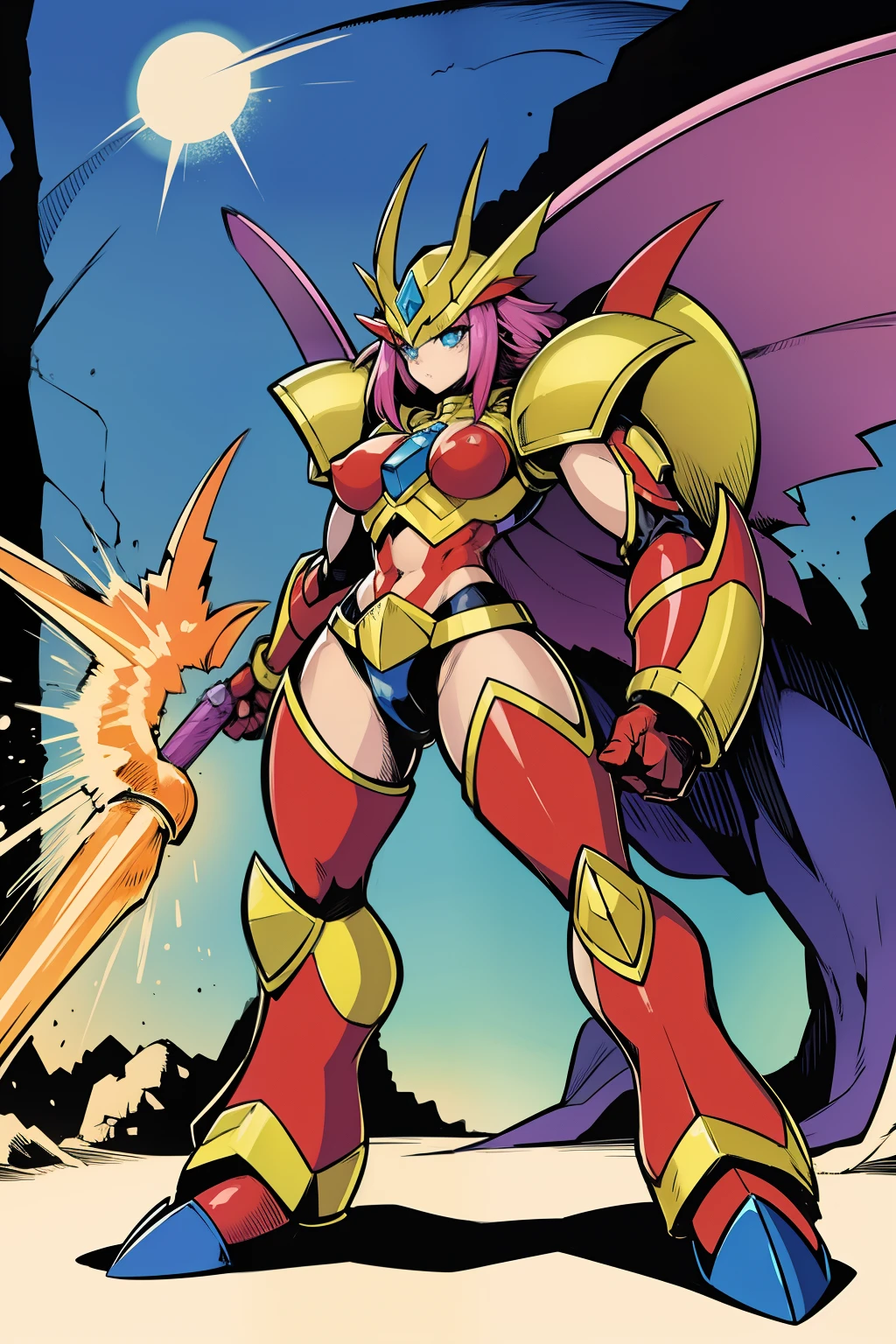 barbarian, digimon, insect angel full armor, guyver, sentai, big breast, big vagina, robot girl