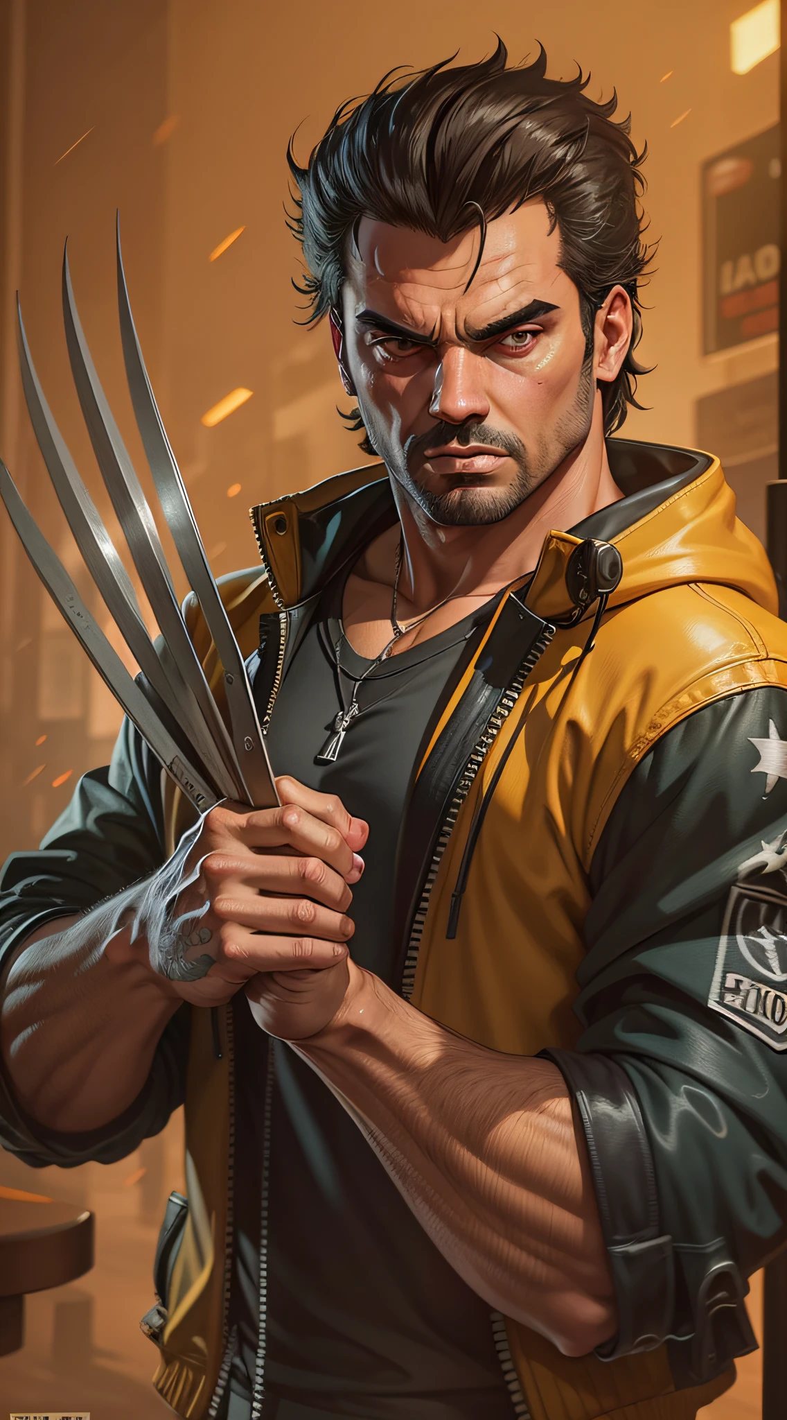 [carcaju] "em Grand Theft Auto-estilo telas de carregamento, Arte estilo GTA, Altamente detalhado e realista, estilo de pintura digital, GTA style digital illustration, studio lighting, alta qualidade nos detalhes, Ultra HD |, fotorrealista