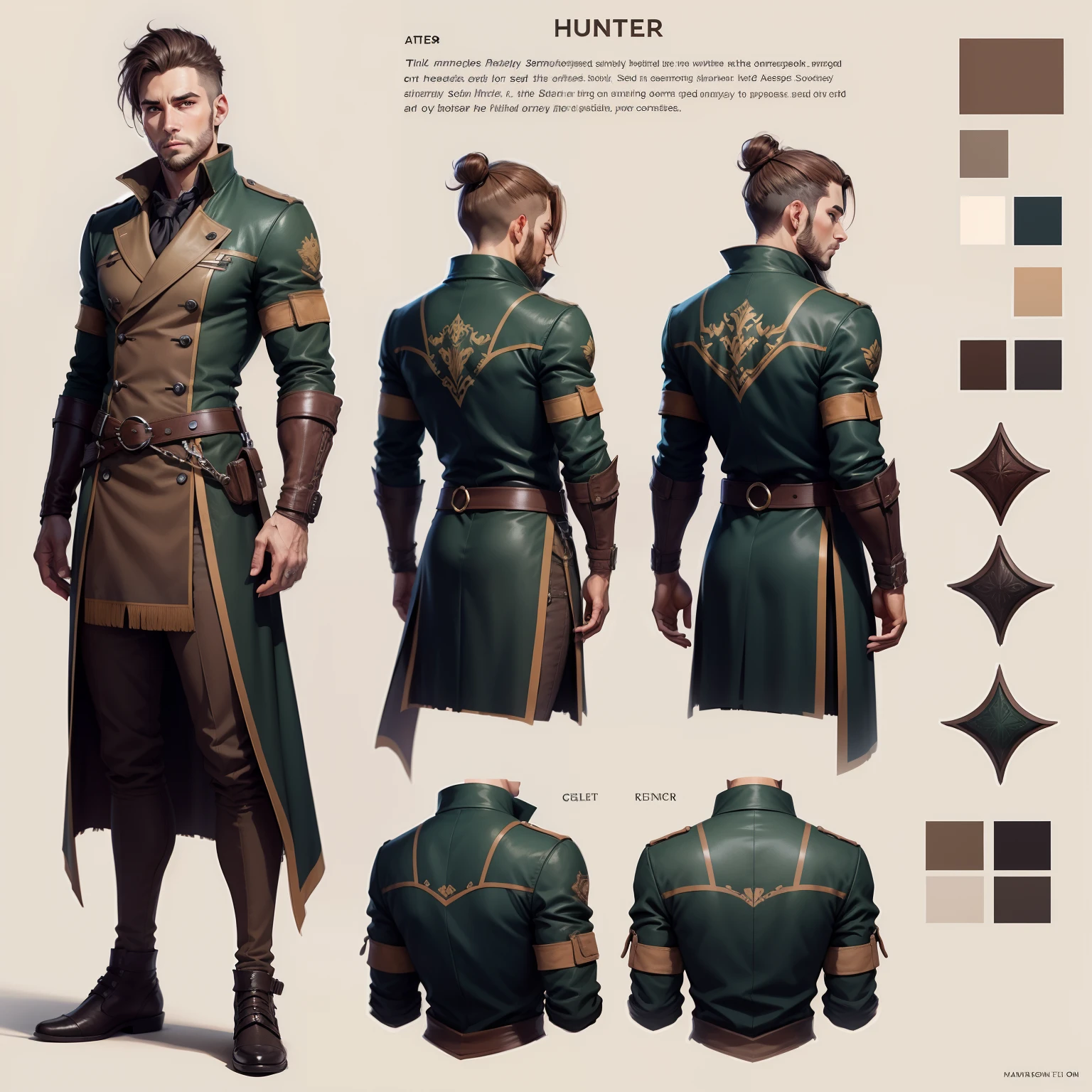 Reference sheet, hunters