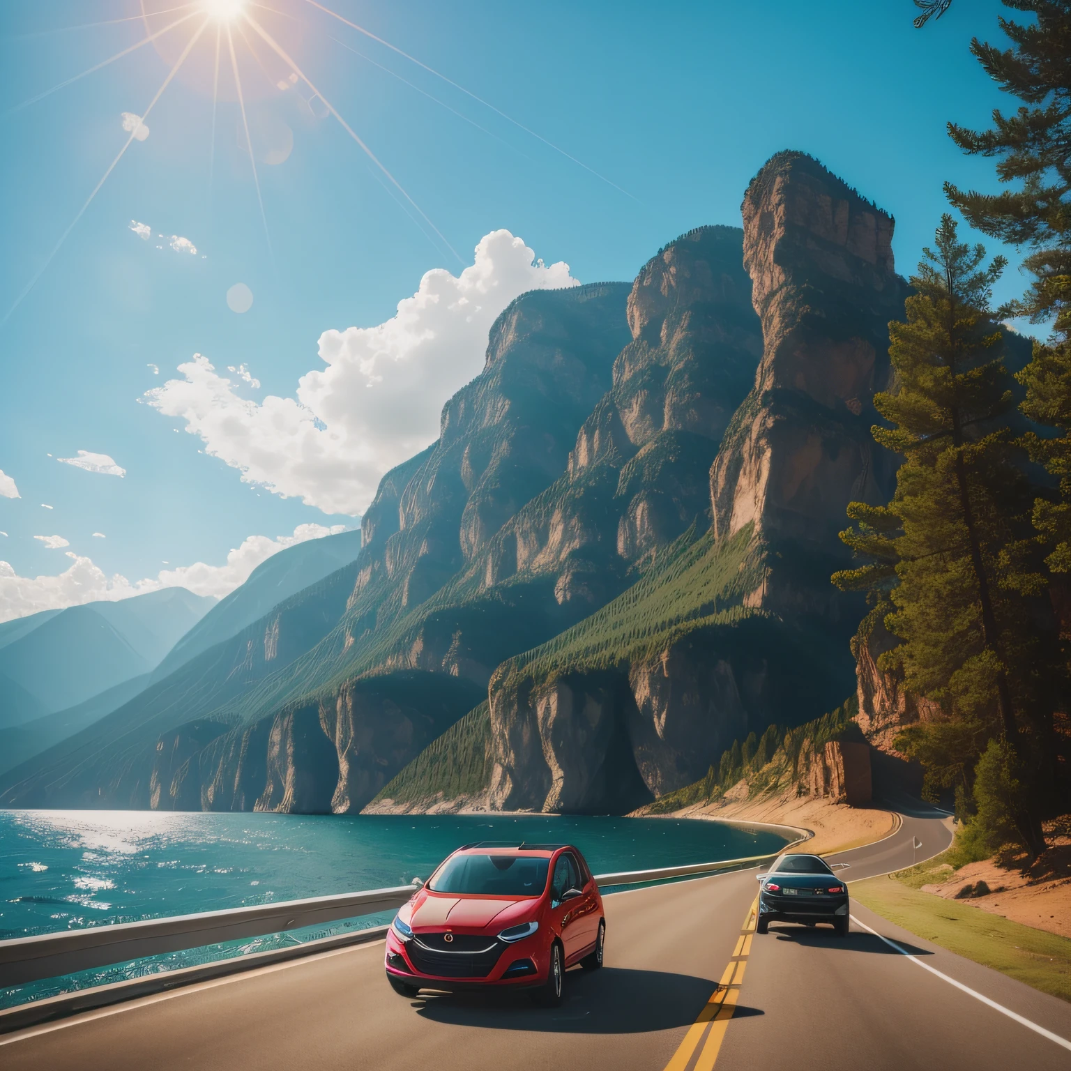 road trip, lot of fun, summertime, joy, highly detailed, high quality, lots of details