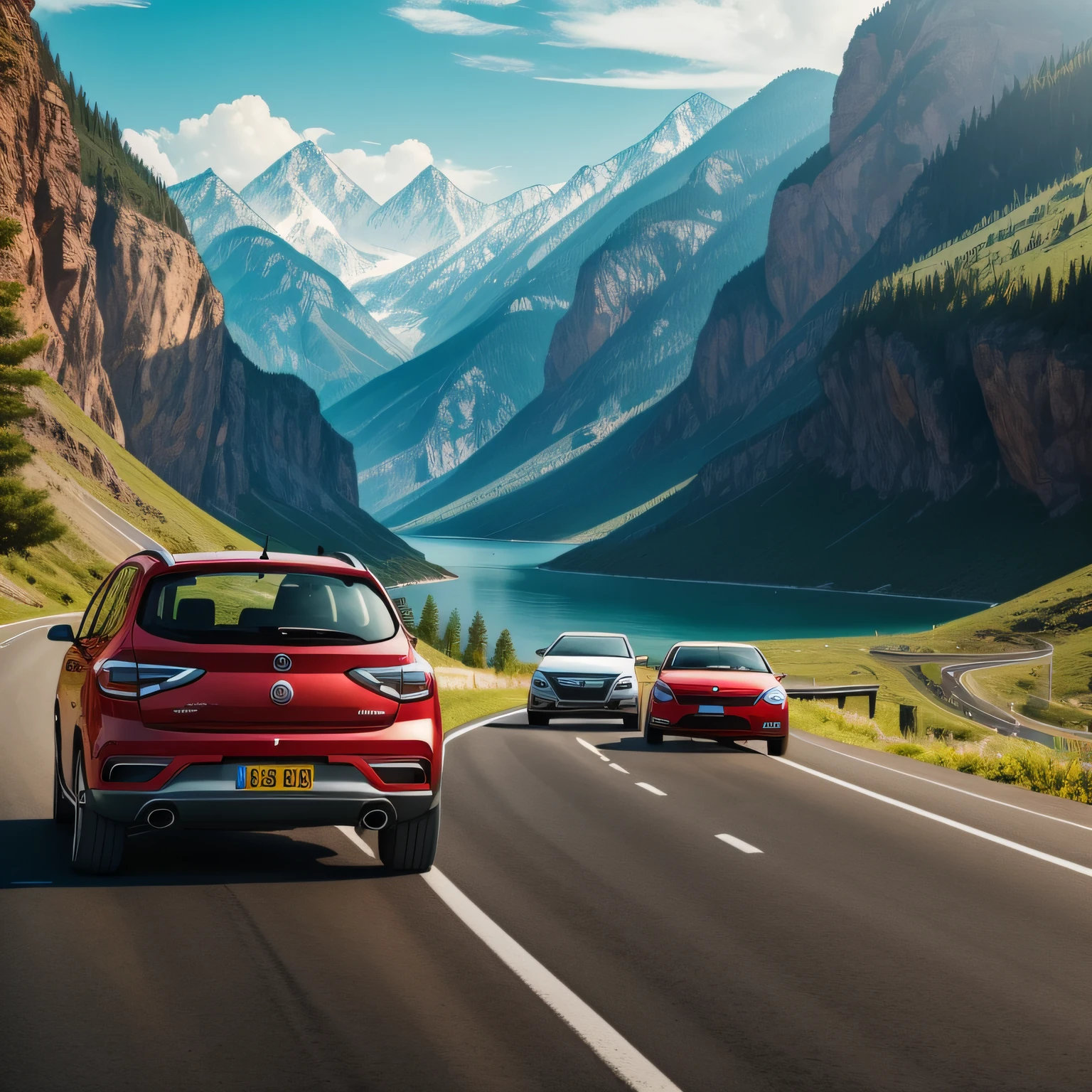 road trip, lot of fun, summertime, joy, highly detailed, high quality, lots of details