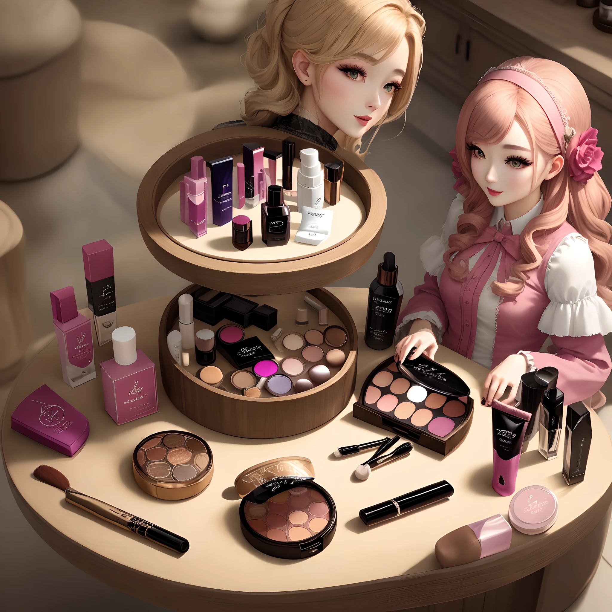 A beautiful cosmetic table