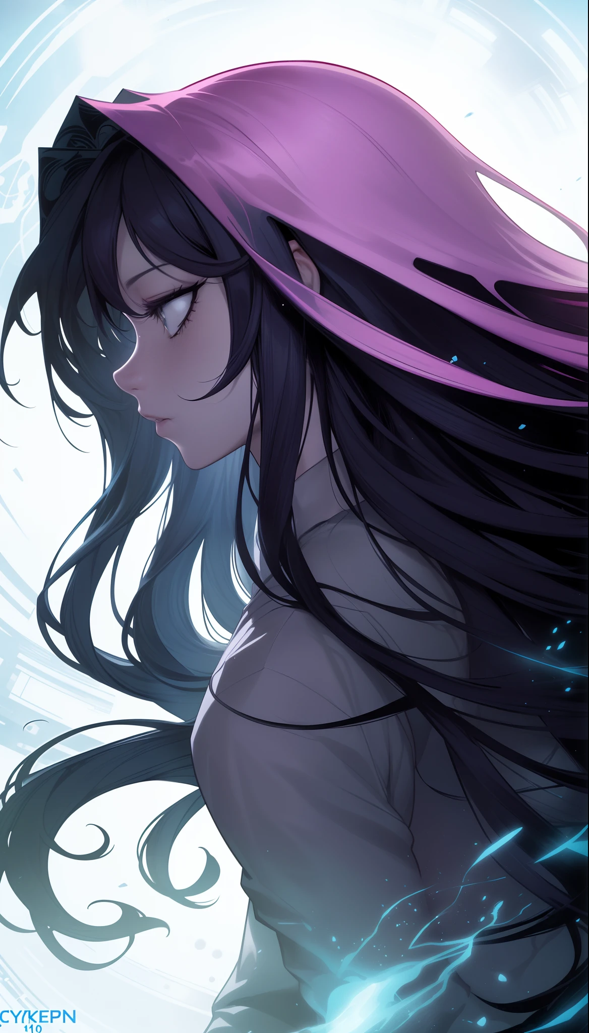 a close up of a person with long hair and a shirt, anime cover, from cryptid academia, keygen, kaladin stormblessed, cover shot, comic book cover style, comic book's cover, profile picture 1024px, inspired by Adam Dario Keel, ryden, comic book cover, background hyper detailed, a fantasy comic book style