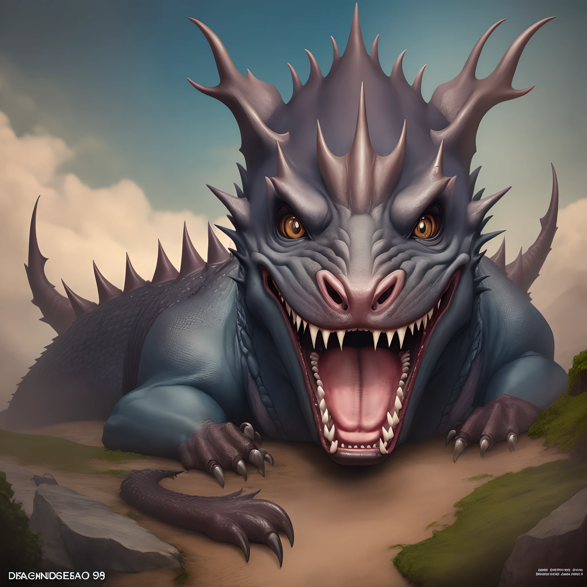 Dragao envolvendo numero 9