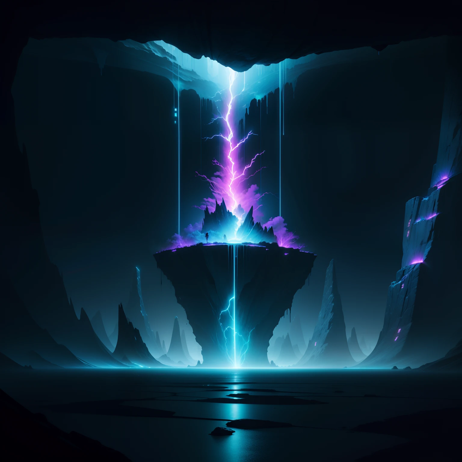 A neon abyss
