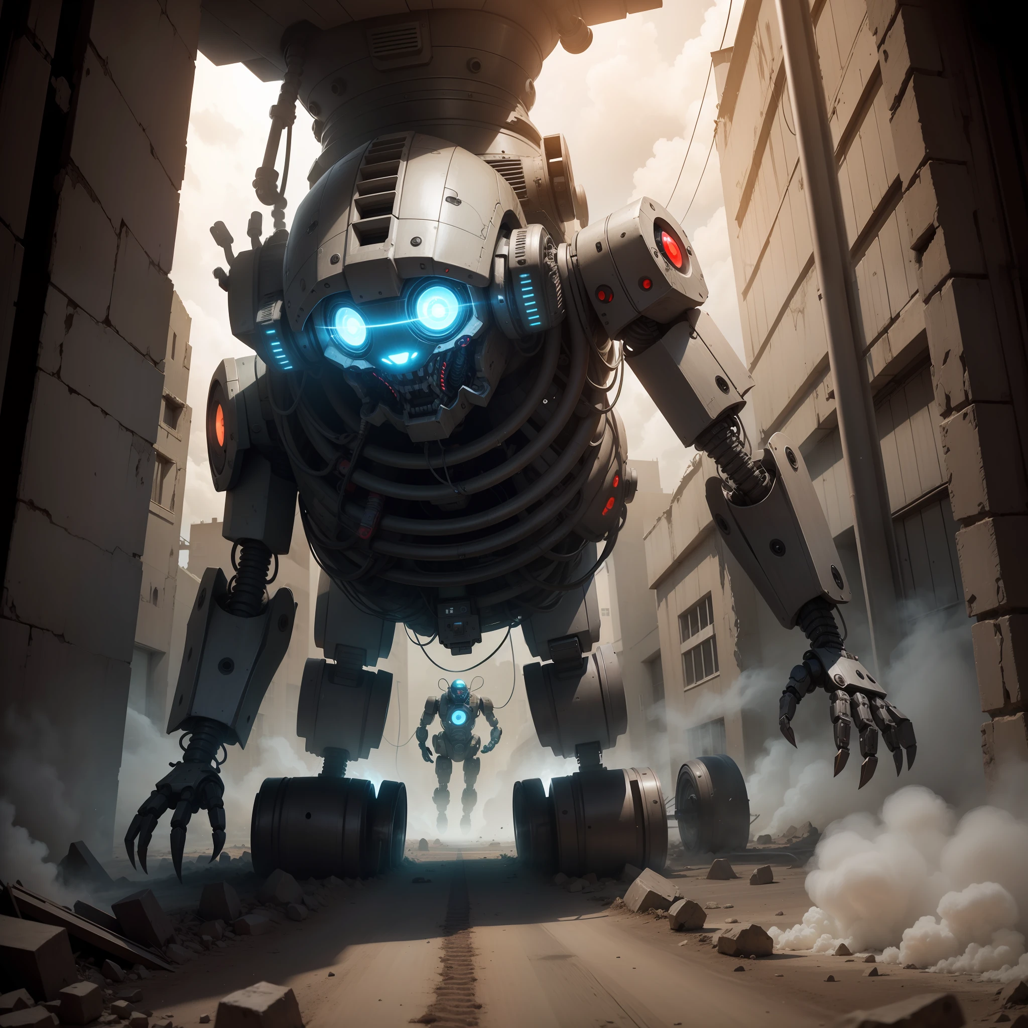 Robots coming through a portal from hell