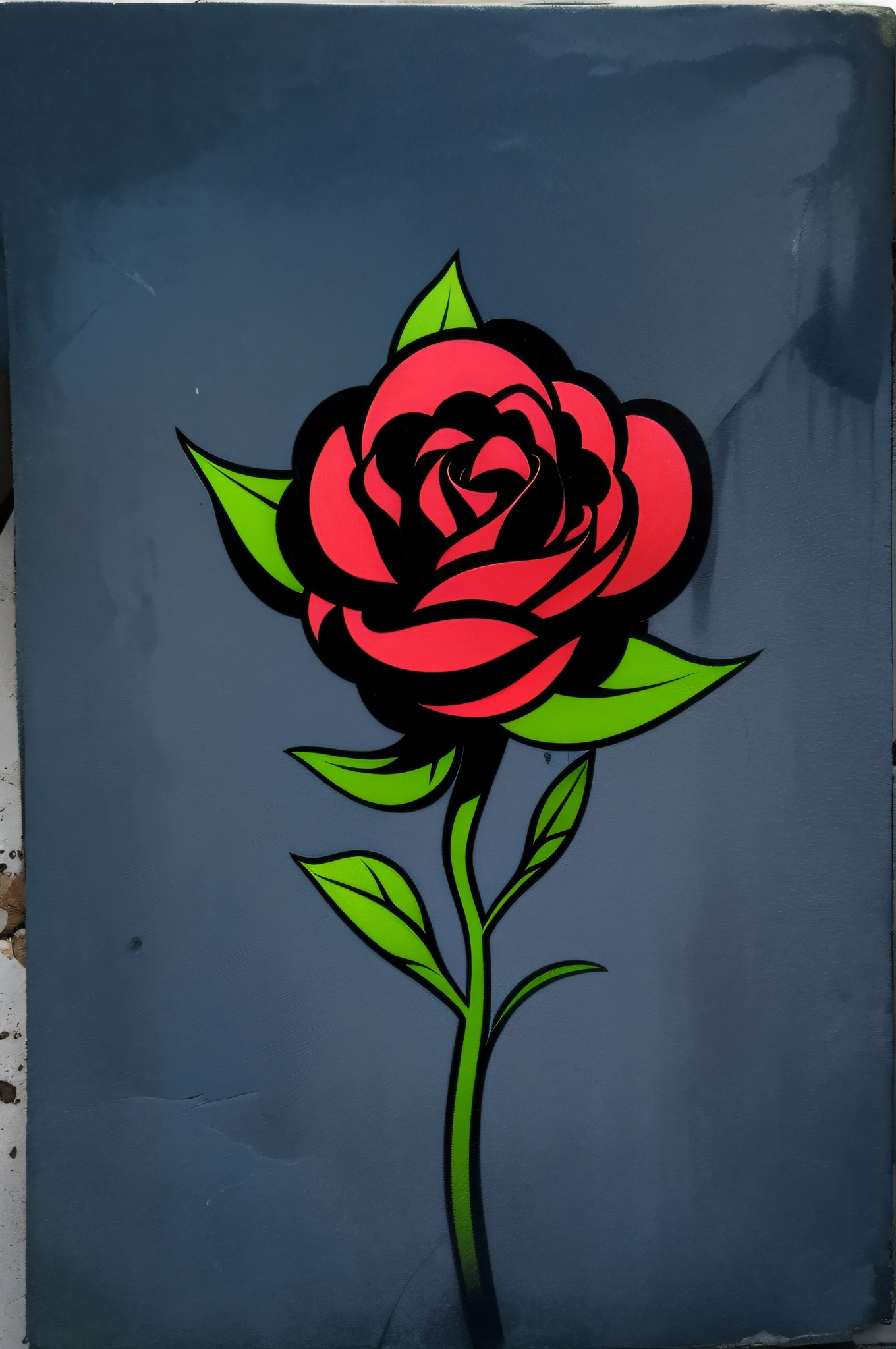 symbol of a withering rose white background