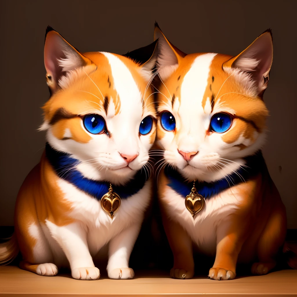 A pair of beautiful eyes of walnuts